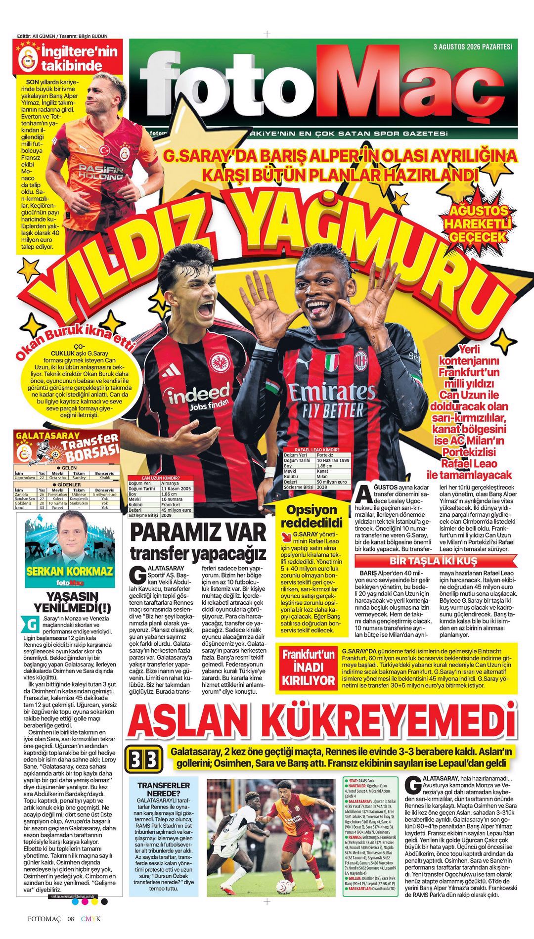 Leao rekabeti kızıştı | Spor manşetleri - 14. fotoğraf