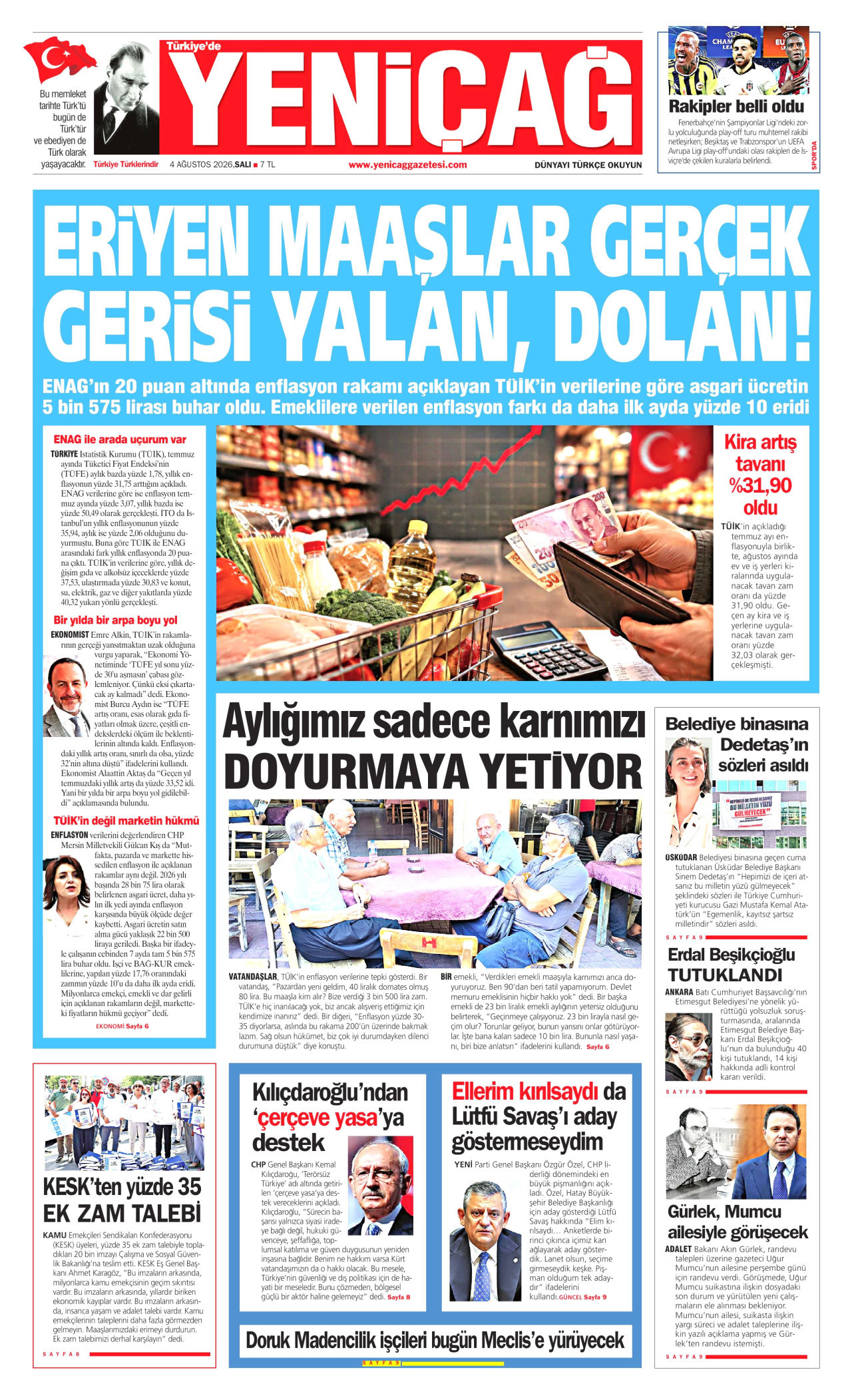 Gazeteler bugün ne yazdı? (4 Ağustos) - 2. fotoğraf