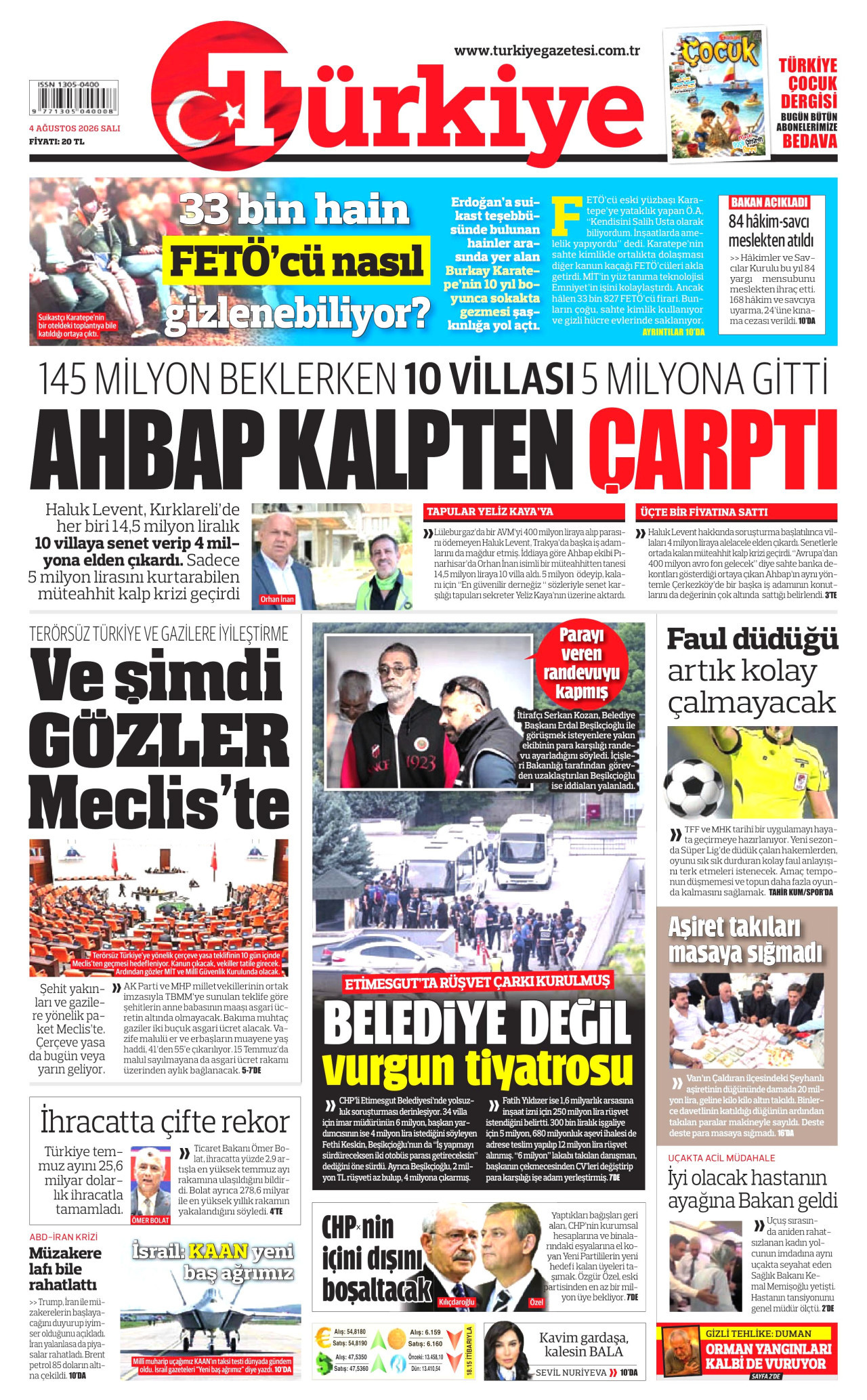 Gazeteler bugün ne yazdı? (4 Ağustos) - 1. fotoğraf