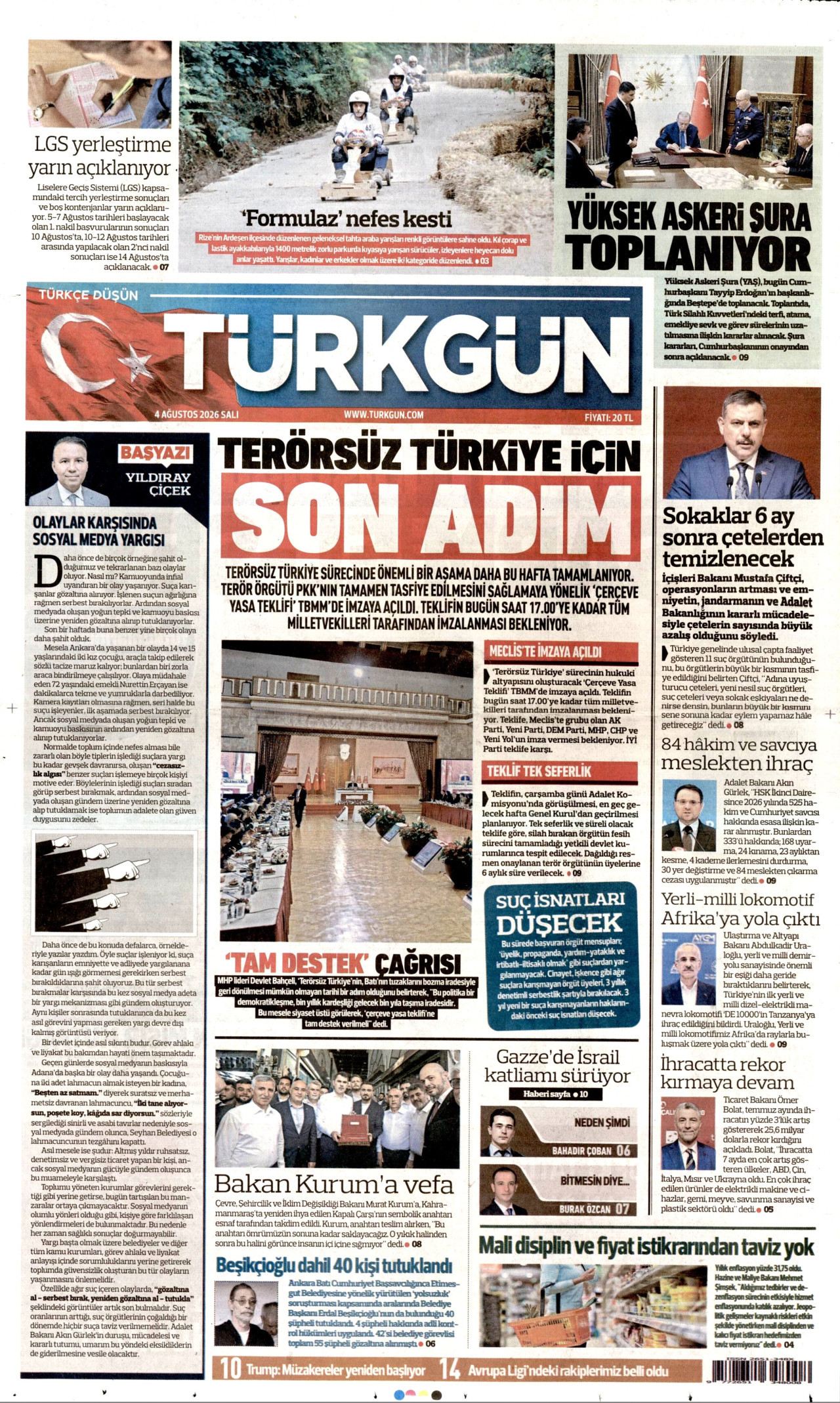Gazeteler bugün ne yazdı? (4 Ağustos) - 8. fotoğraf