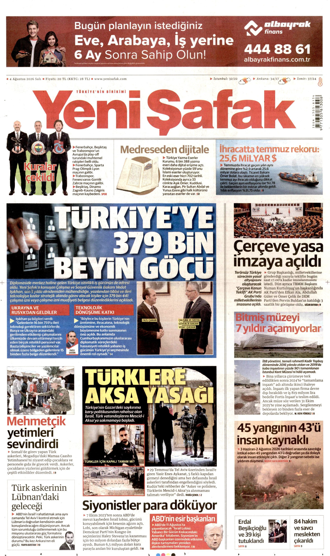 Gazeteler bugün ne yazdı? (4 Ağustos) - 5. fotoğraf