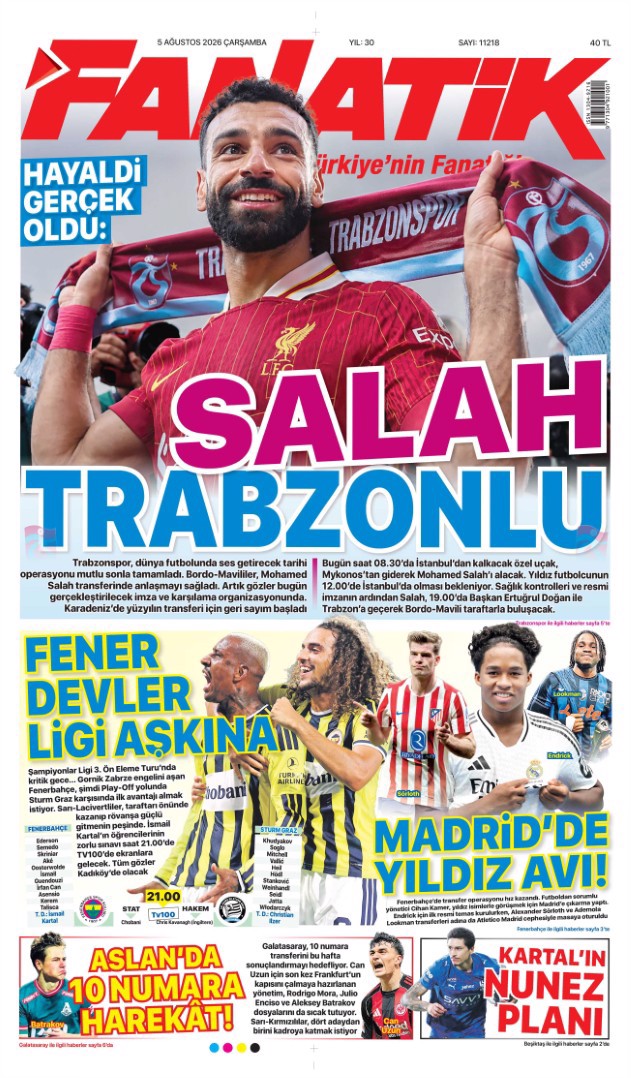 Fırtına koptu, Salah Trabzon'da | Spor manşetleri  - 7. fotoğraf