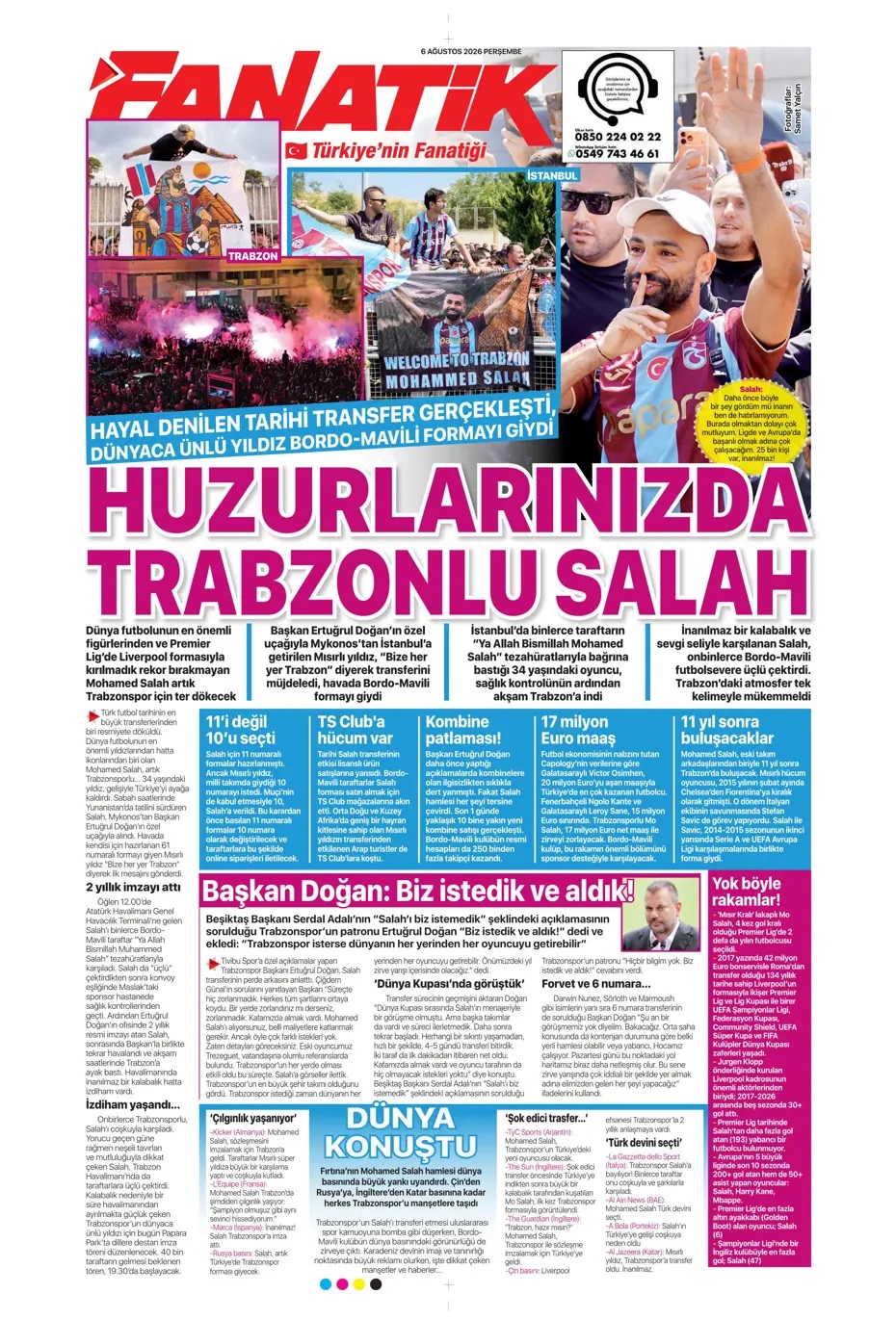 Salah artık Trabzonspor'da! Spor basını bugün ne yazdı? (6 Ağustos)  - 11. fotoğraf