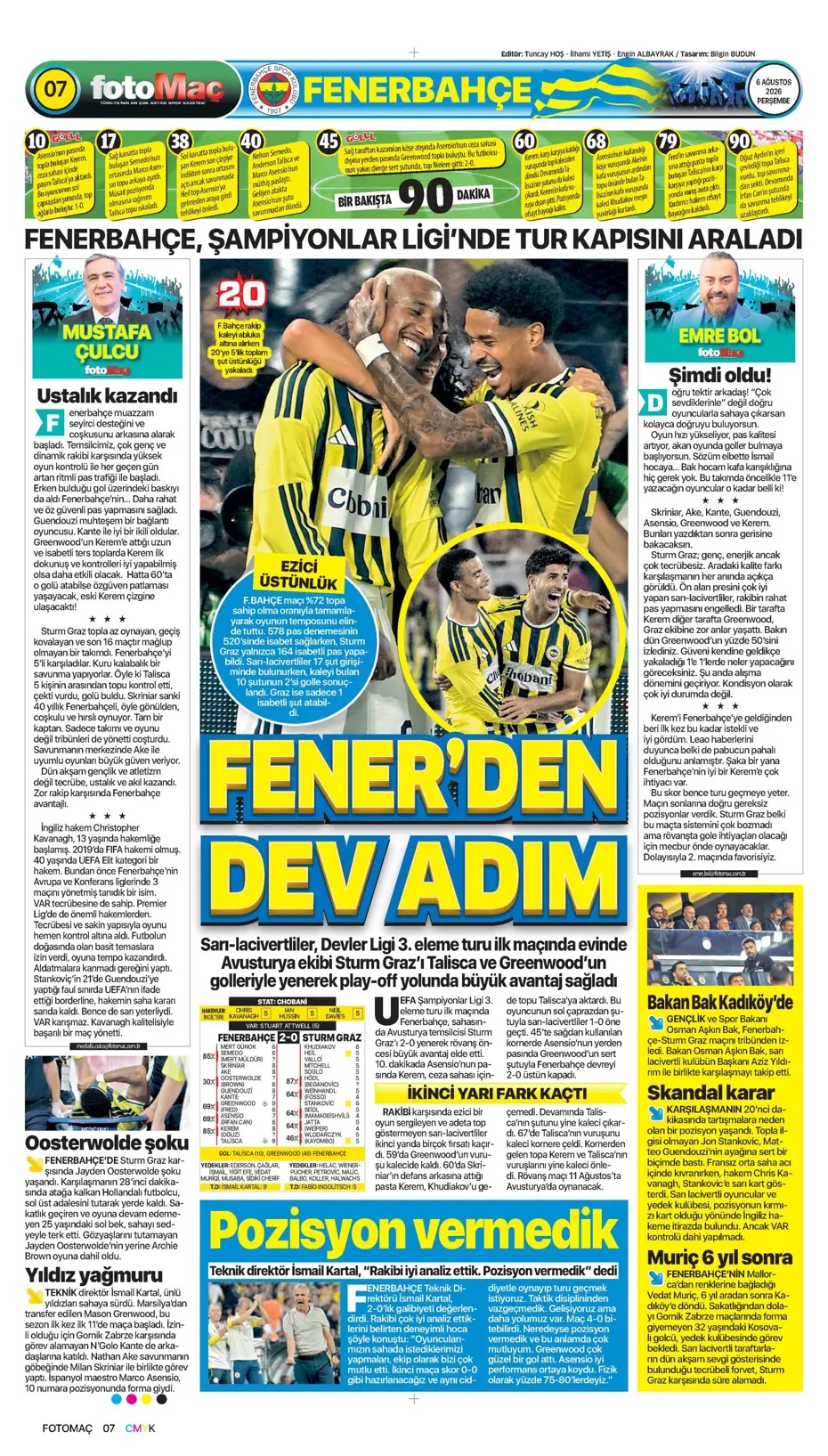 Salah artık Trabzonspor'da! Spor basını bugün ne yazdı? (6 Ağustos)  - 7. fotoğraf