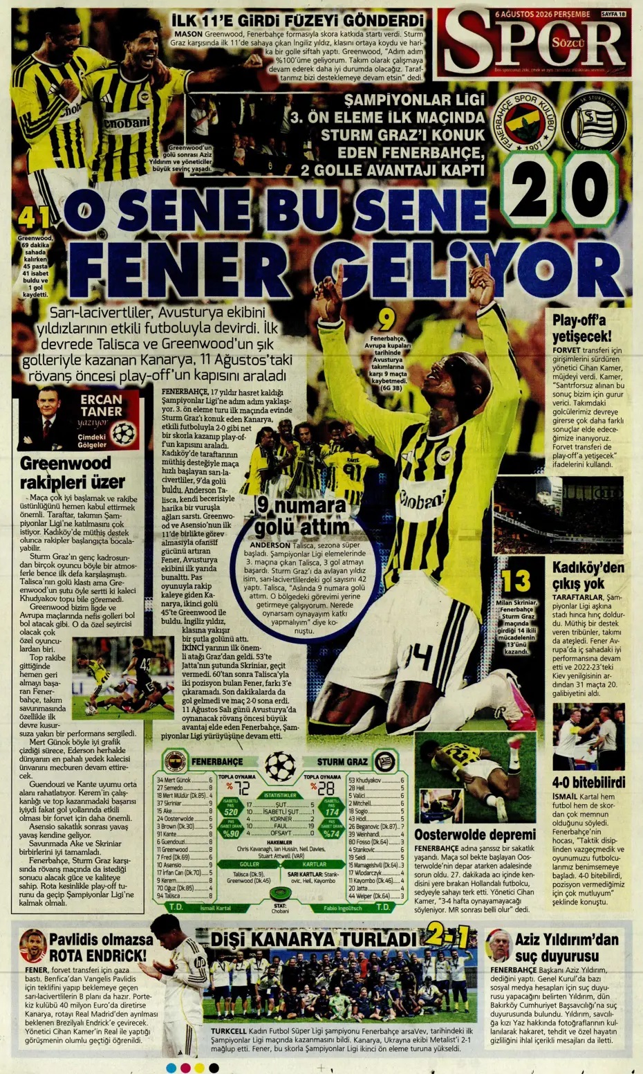 Salah artık Trabzonspor'da! Spor basını bugün ne yazdı? (6 Ağustos)  - 9. fotoğraf