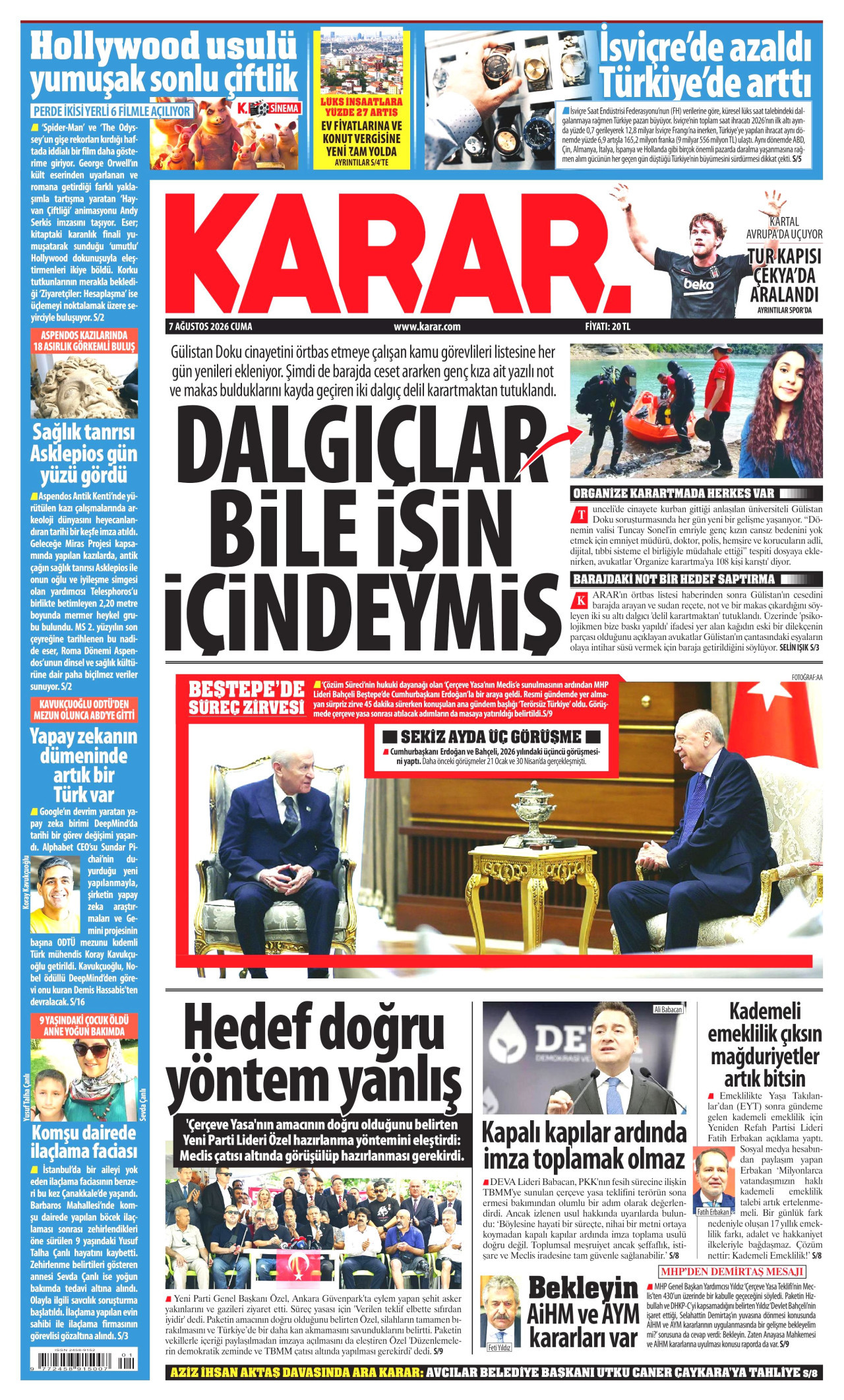 Gazeteler bugün ne yazdı? (7 Ağustos) - 8. fotoğraf