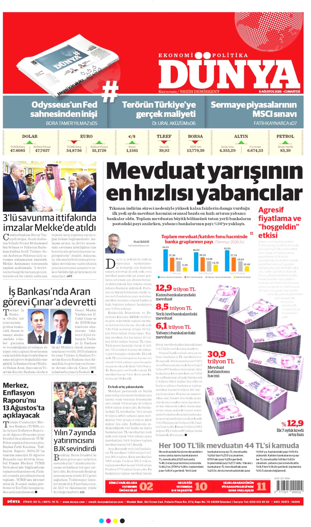 Gazeteler bugün ne yazdı? (8 Ağustos) - 1. fotoğraf