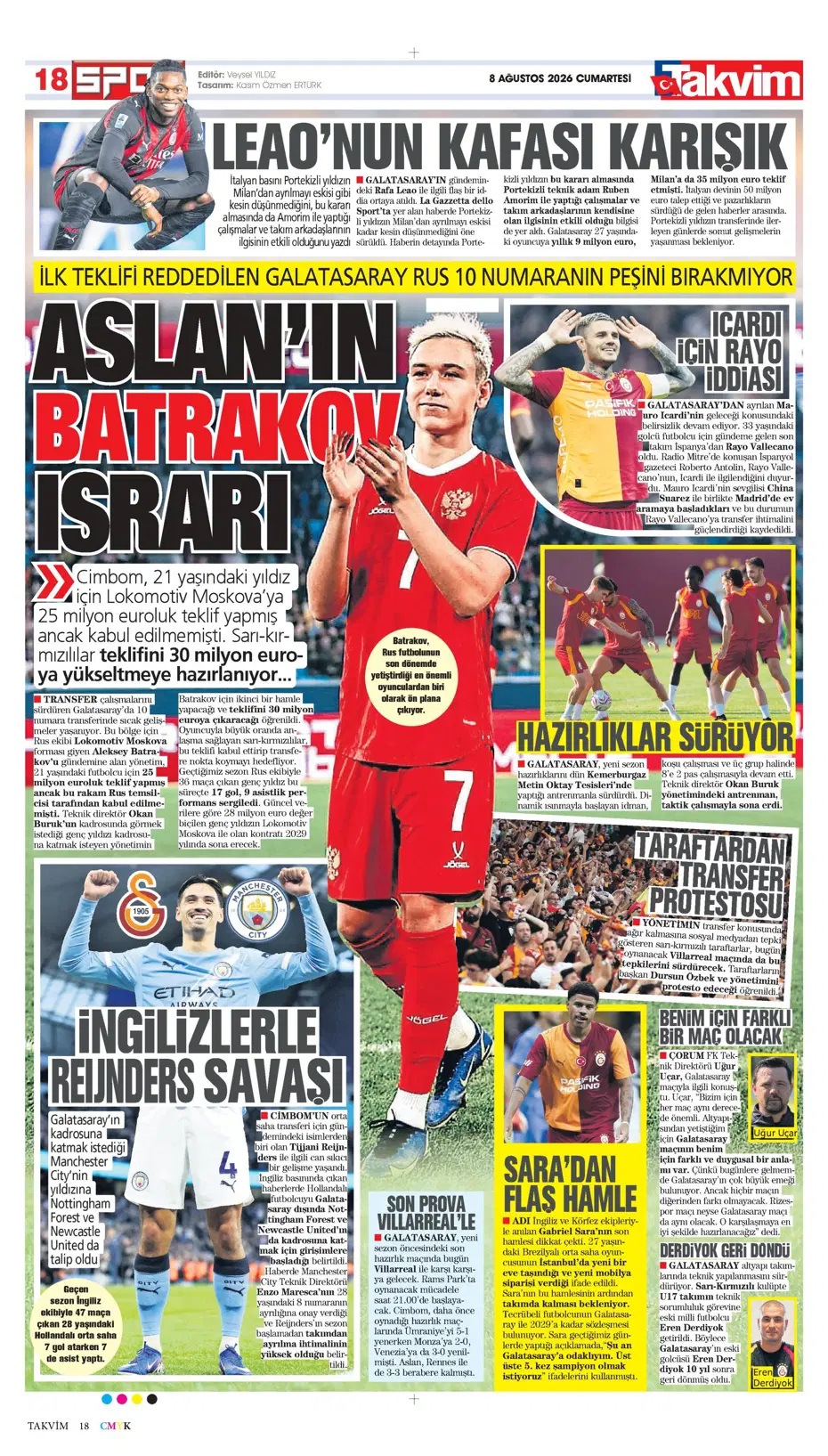 Salah Türkiye'de devrim yapar! Spor basını bugün ne yazdı? (8 Ağustos) - 9. fotoğraf