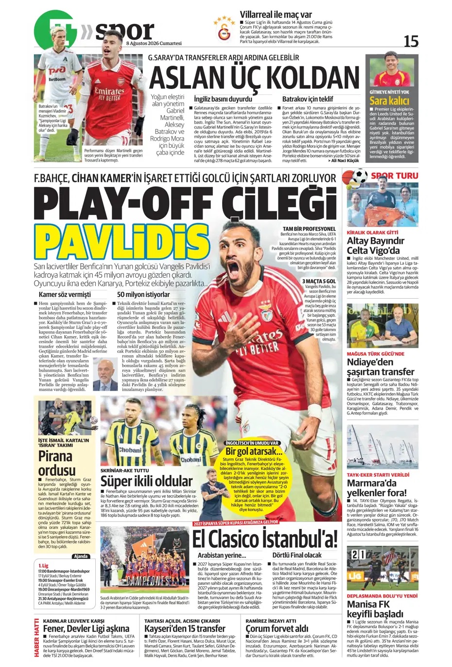 Salah Türkiye'de devrim yapar! Spor basını bugün ne yazdı? (8 Ağustos) - 4. fotoğraf