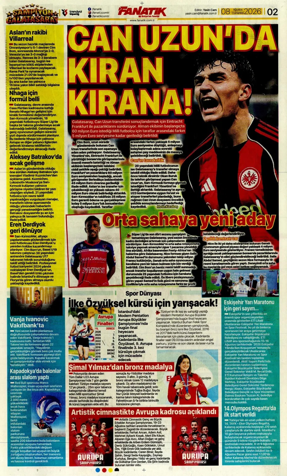 Salah Türkiye'de devrim yapar! Spor basını bugün ne yazdı? (8 Ağustos) - 6. fotoğraf