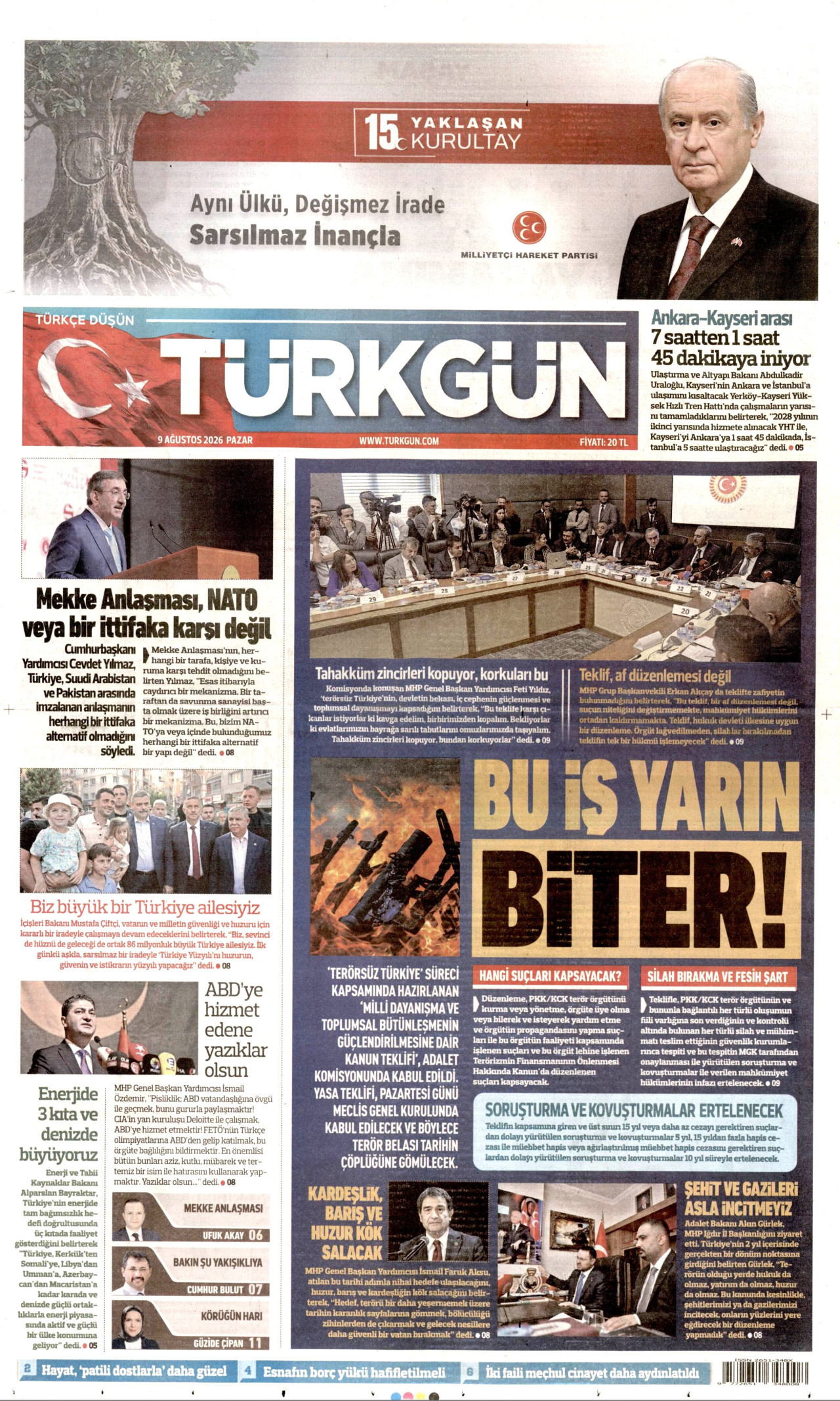 Gazeteler bugün ne yazdı? (9 Ağustos) - 8. fotoğraf