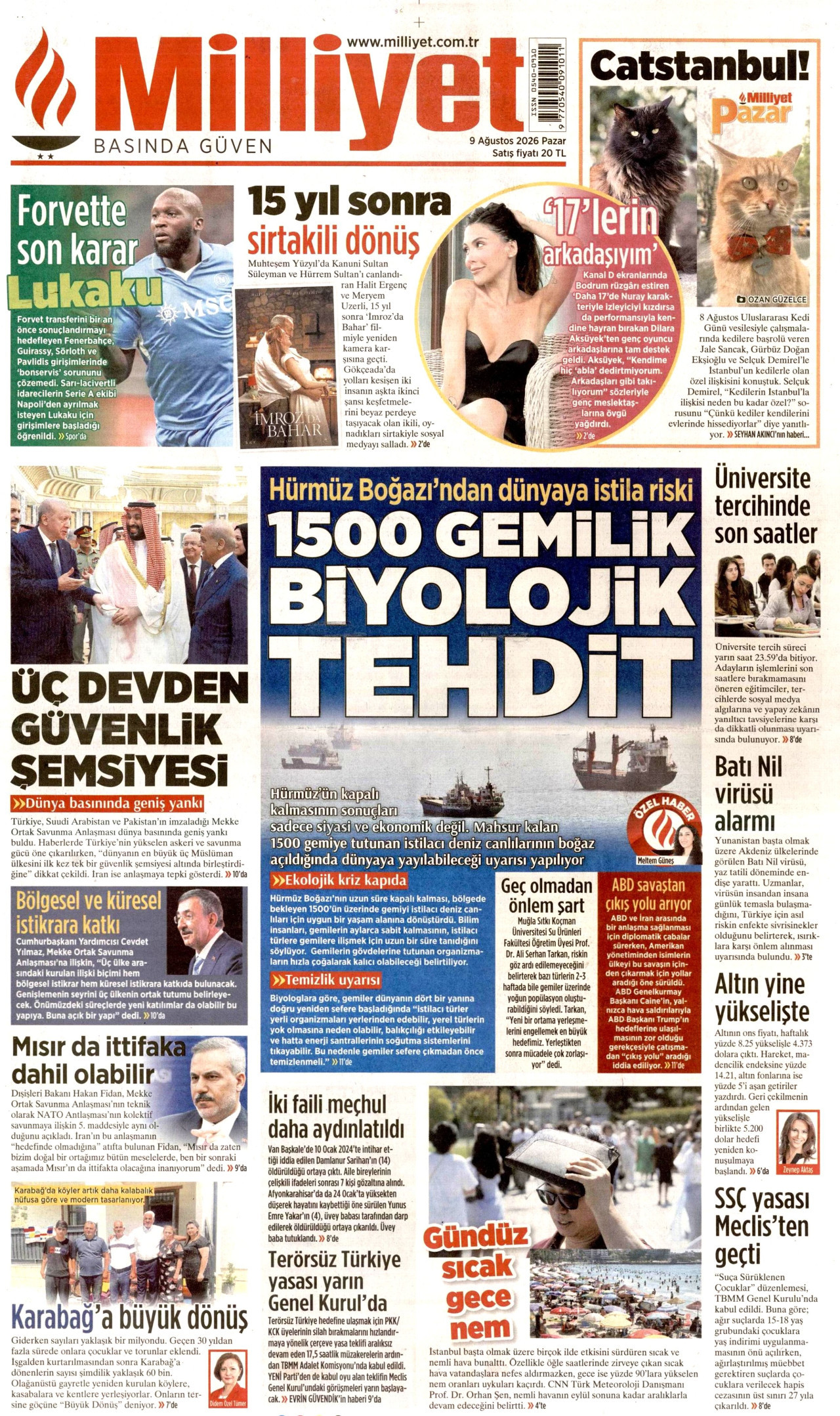 Gazeteler bugün ne yazdı? (9 Ağustos) - 10. fotoğraf