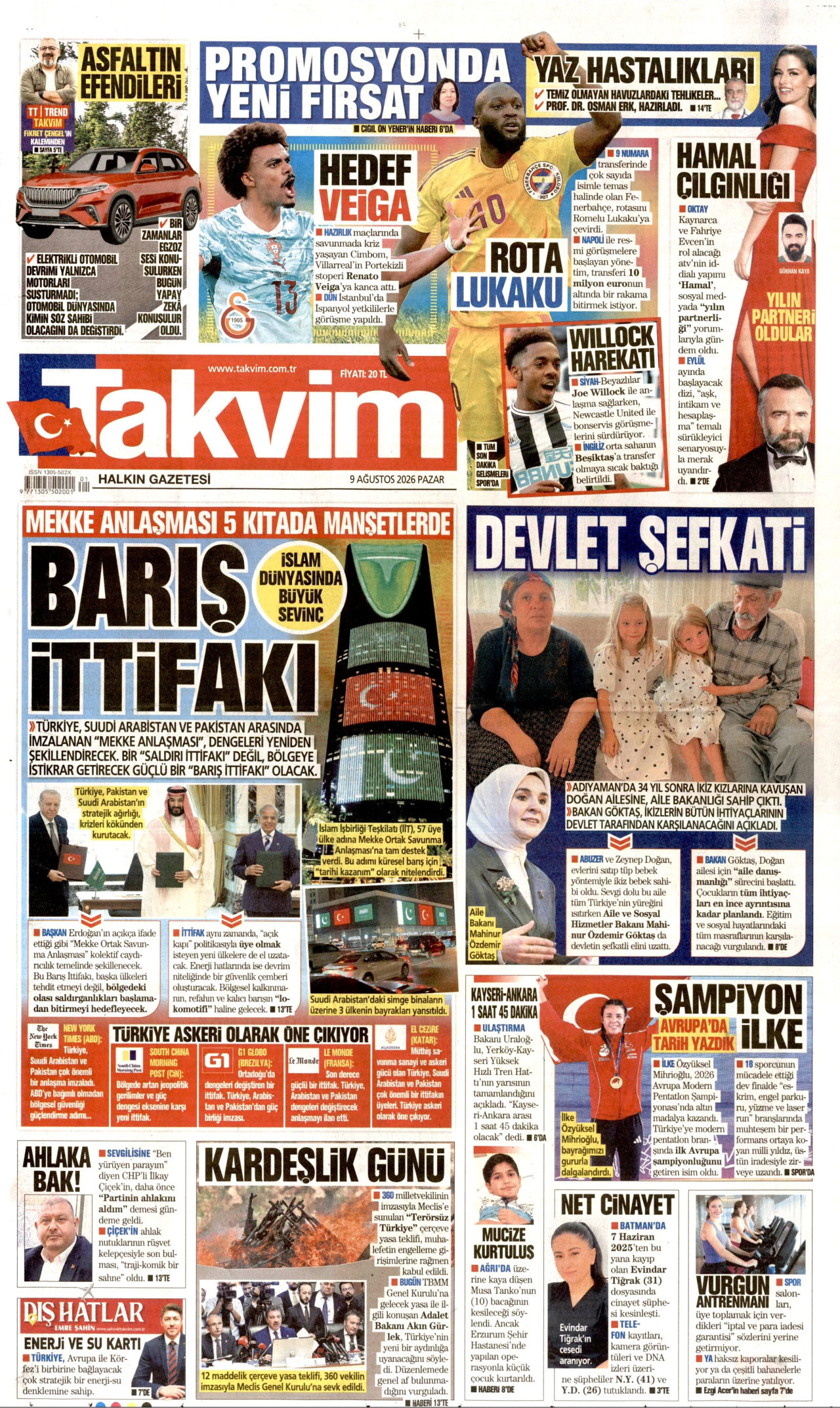 Gazeteler bugün ne yazdı? (9 Ağustos) - 11. fotoğraf