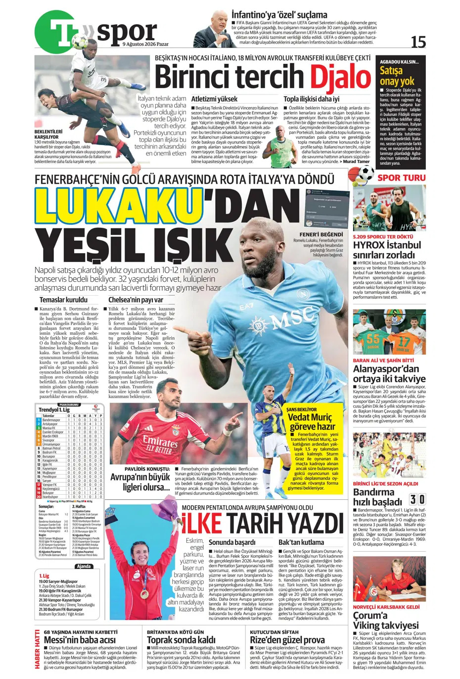 Lukaku'dan yeşil ışık | Spor manşetleri - 5. fotoğraf