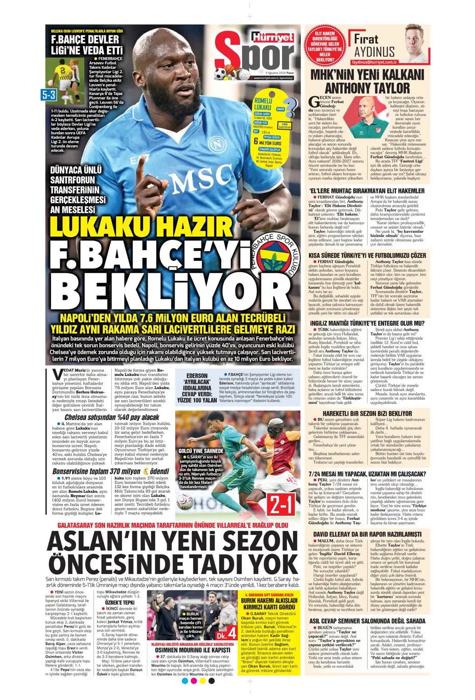 Lukaku'dan yeşil ışık | Spor manşetleri - 6. fotoğraf