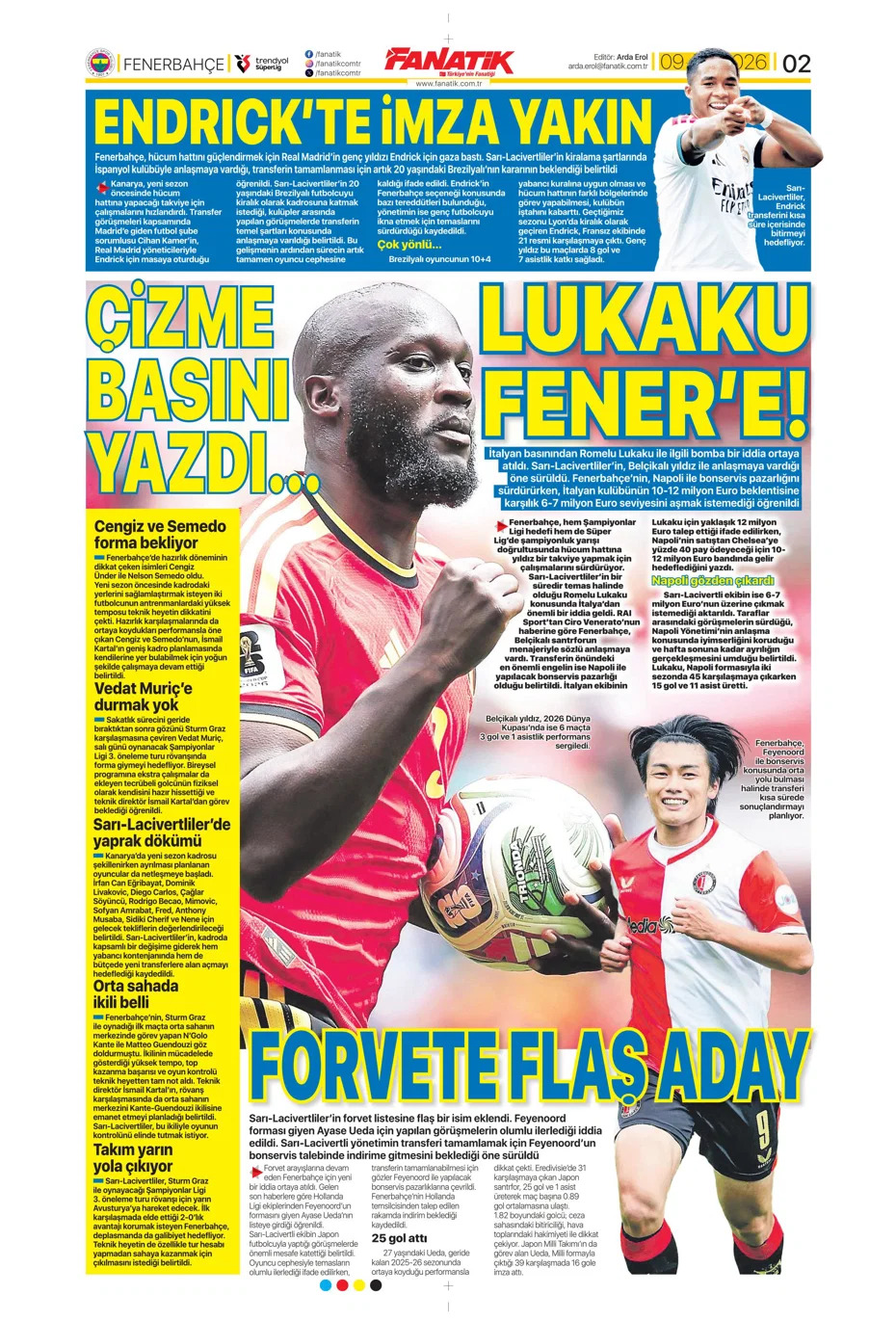 Lukaku'dan yeşil ışık | Spor manşetleri - 2. fotoğraf