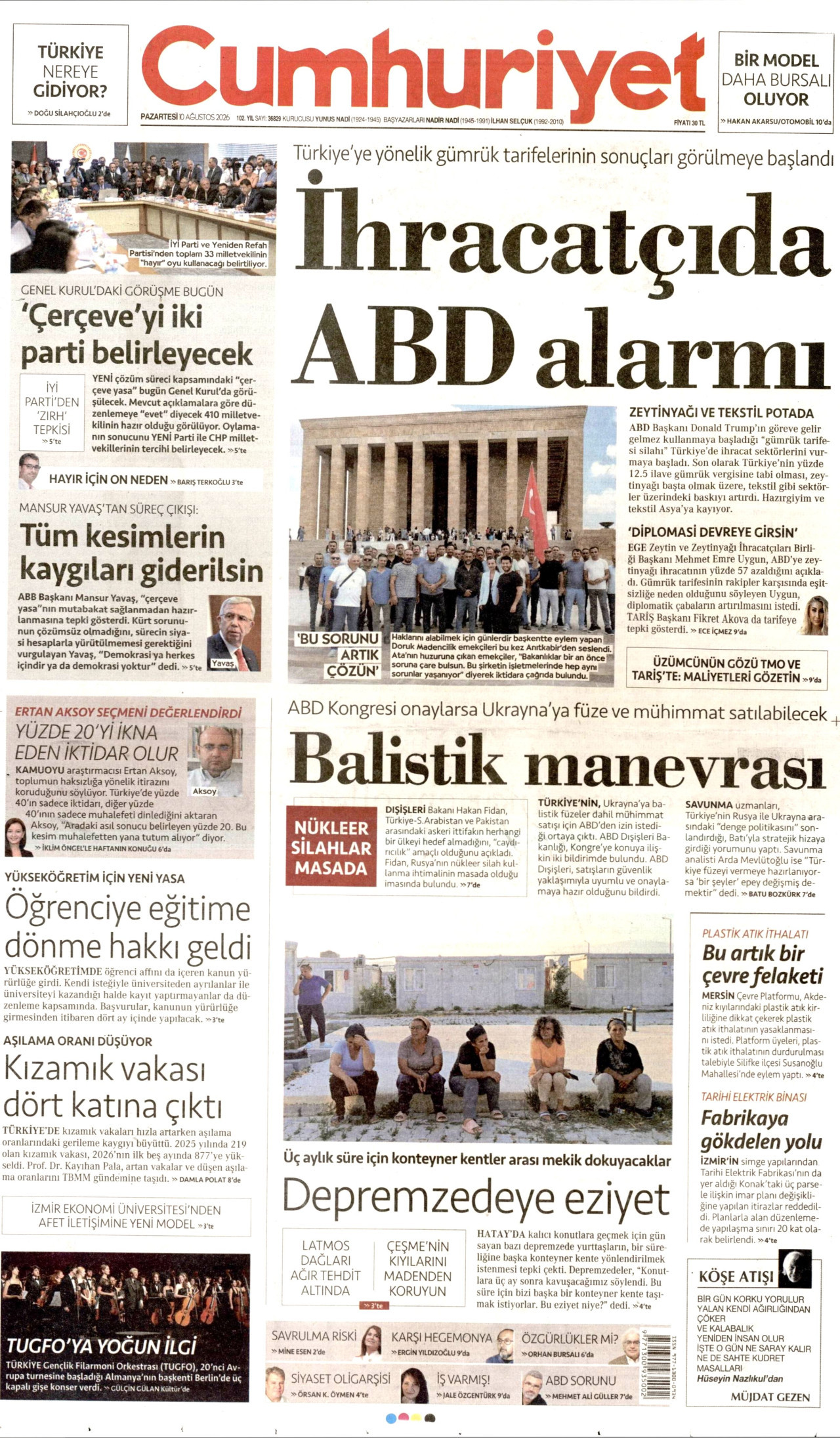 Gazeteler bugün ne yazdı? (10 Ağustos) - 2. fotoğraf