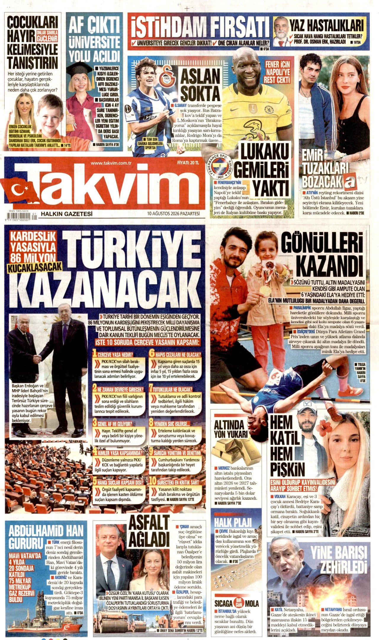 Gazeteler bugün ne yazdı? (10 Ağustos) - 9. fotoğraf