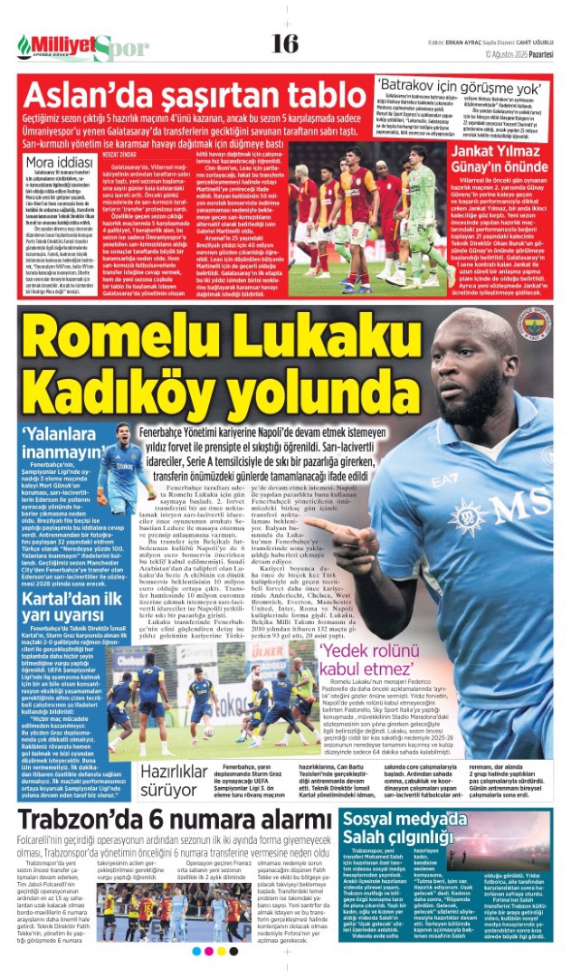Lukaku Kadıköy yolunda | Spor manşetleri  - 9. fotoğraf