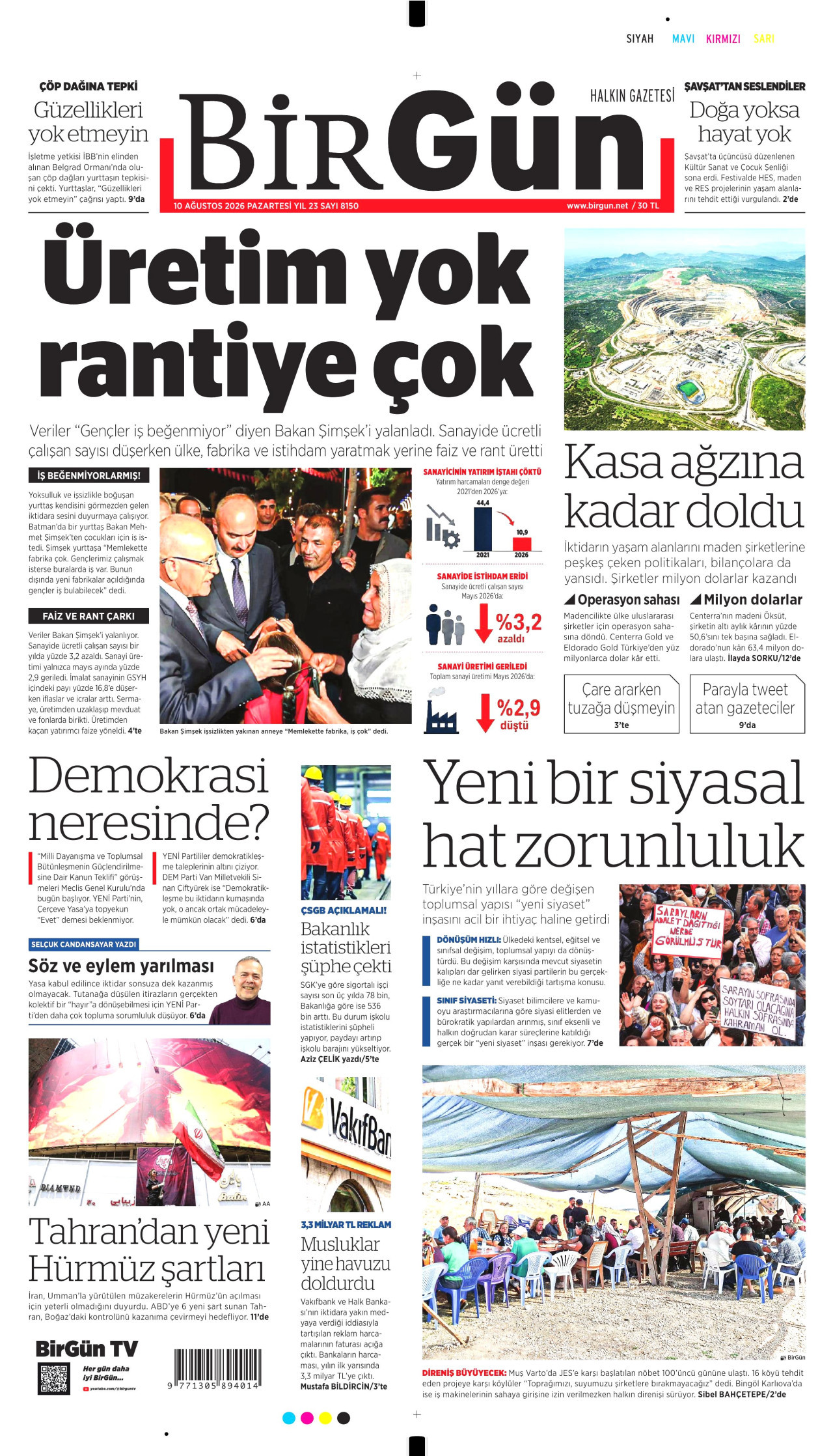 Gazeteler bugün ne yazdı? (10 Ağustos) - 1. fotoğraf