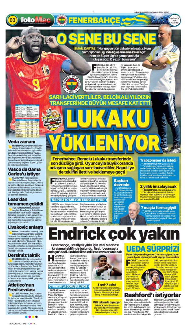 Lukaku Kadıköy yolunda | Spor manşetleri  - 18. fotoğraf