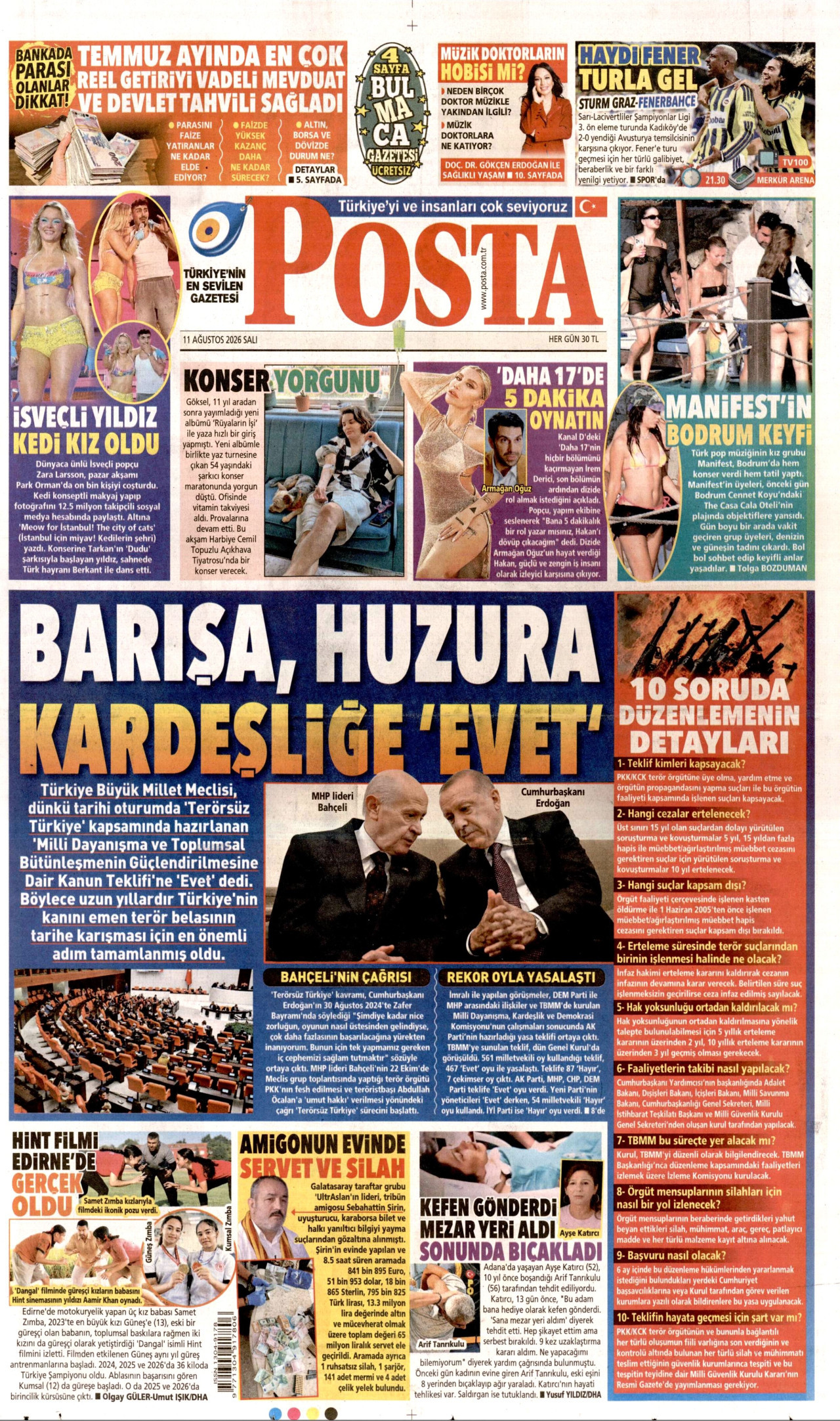Gazeteler bugün ne yazdı? (11 Ağustos) - 6. fotoğraf