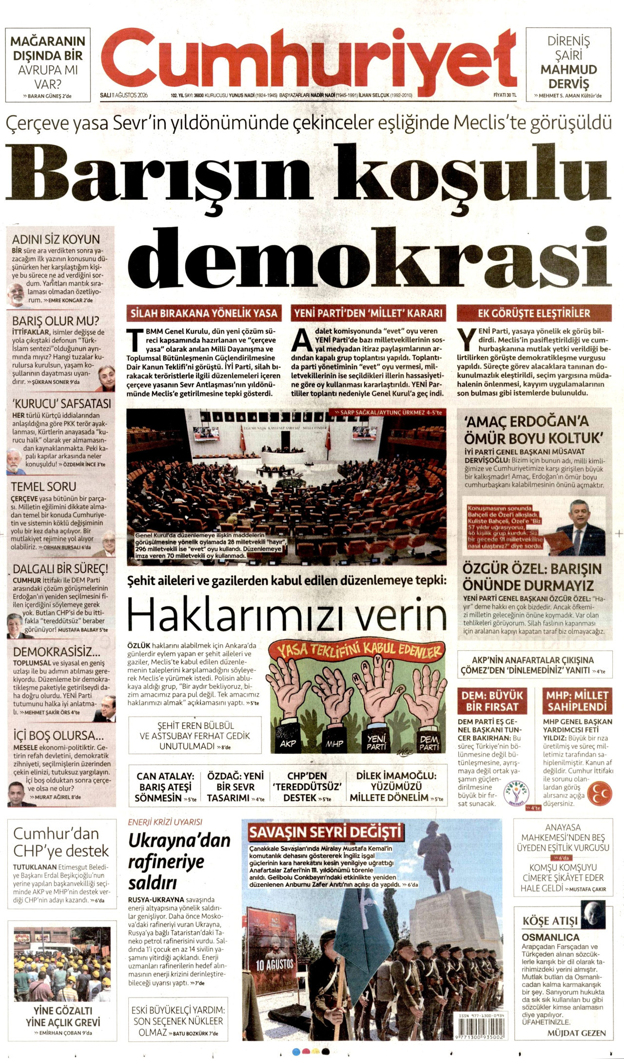Gazeteler bugün ne yazdı? (11 Ağustos) - 4. fotoğraf