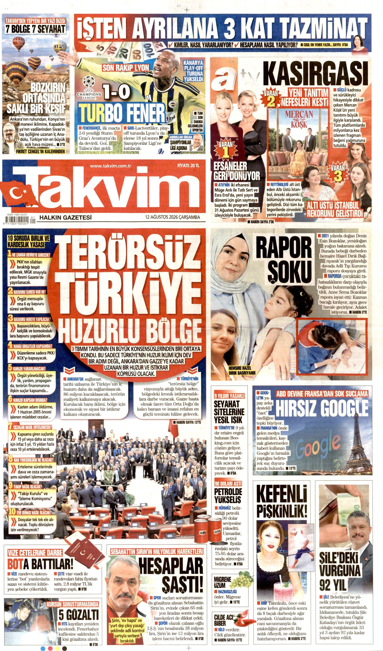 Gazeteler bugün ne yazdı? (12 Ağustos) - 12. fotoğraf