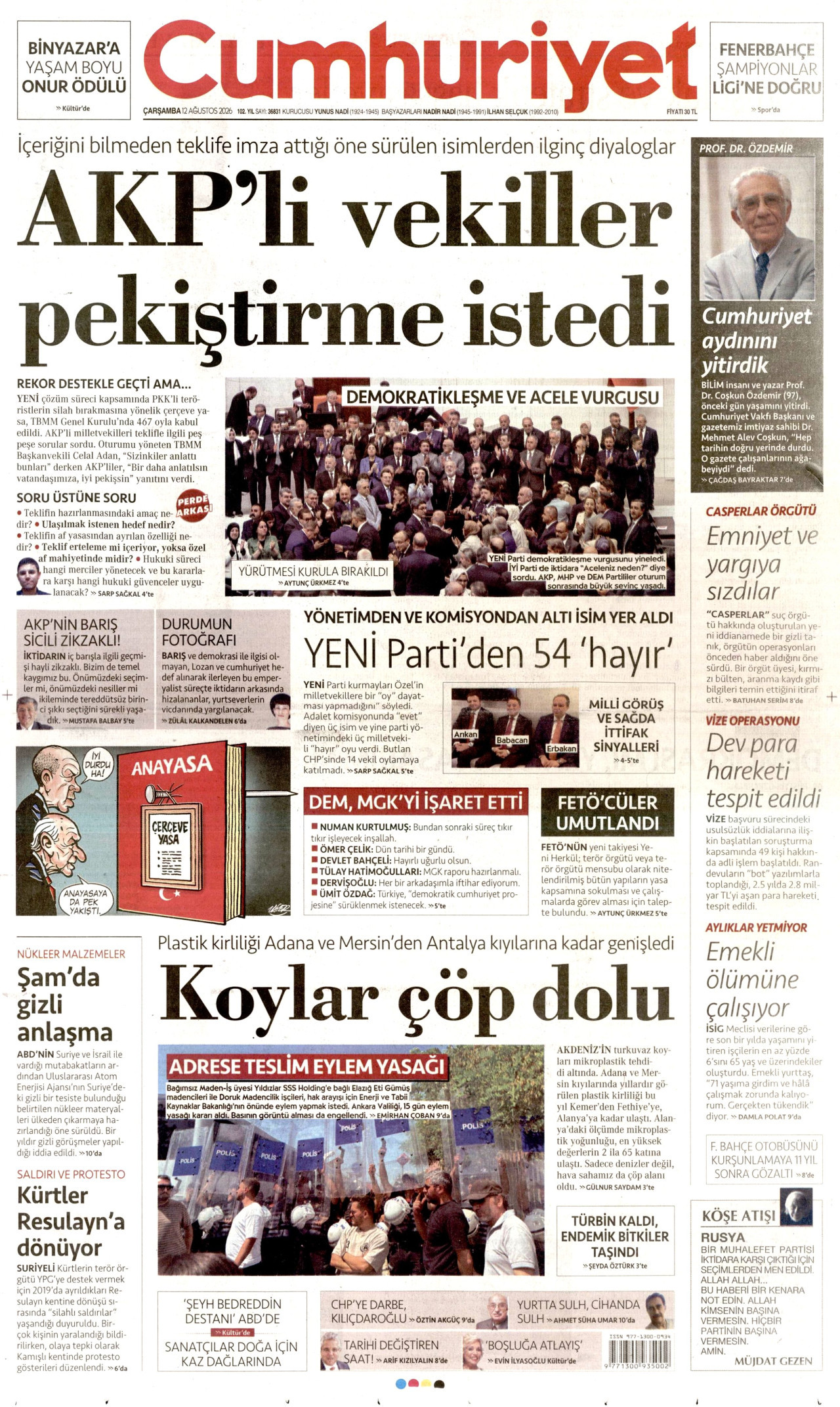 Gazeteler bugün ne yazdı? (12 Ağustos) - 3. fotoğraf