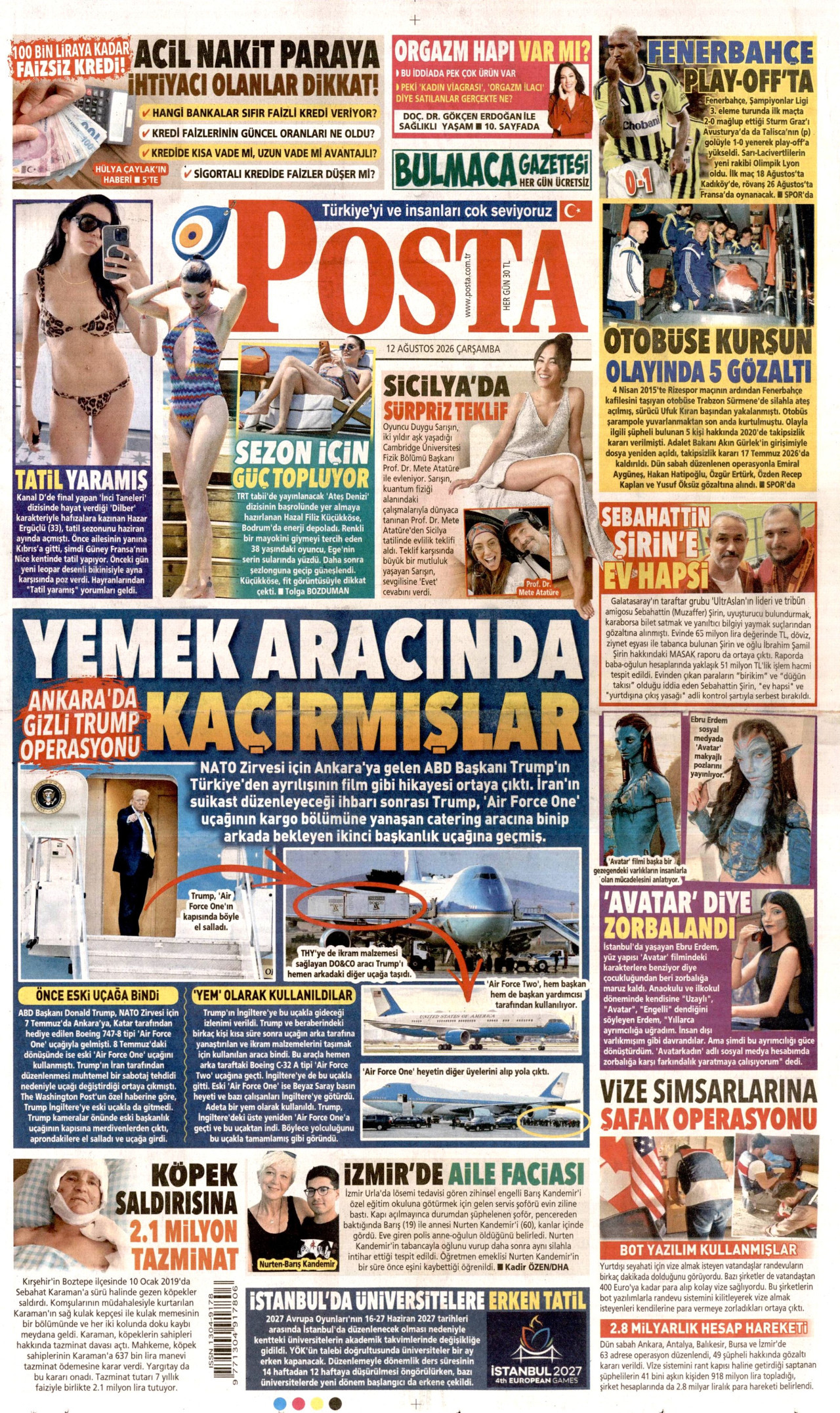 Gazeteler bugün ne yazdı? (12 Ağustos) - 11. fotoğraf