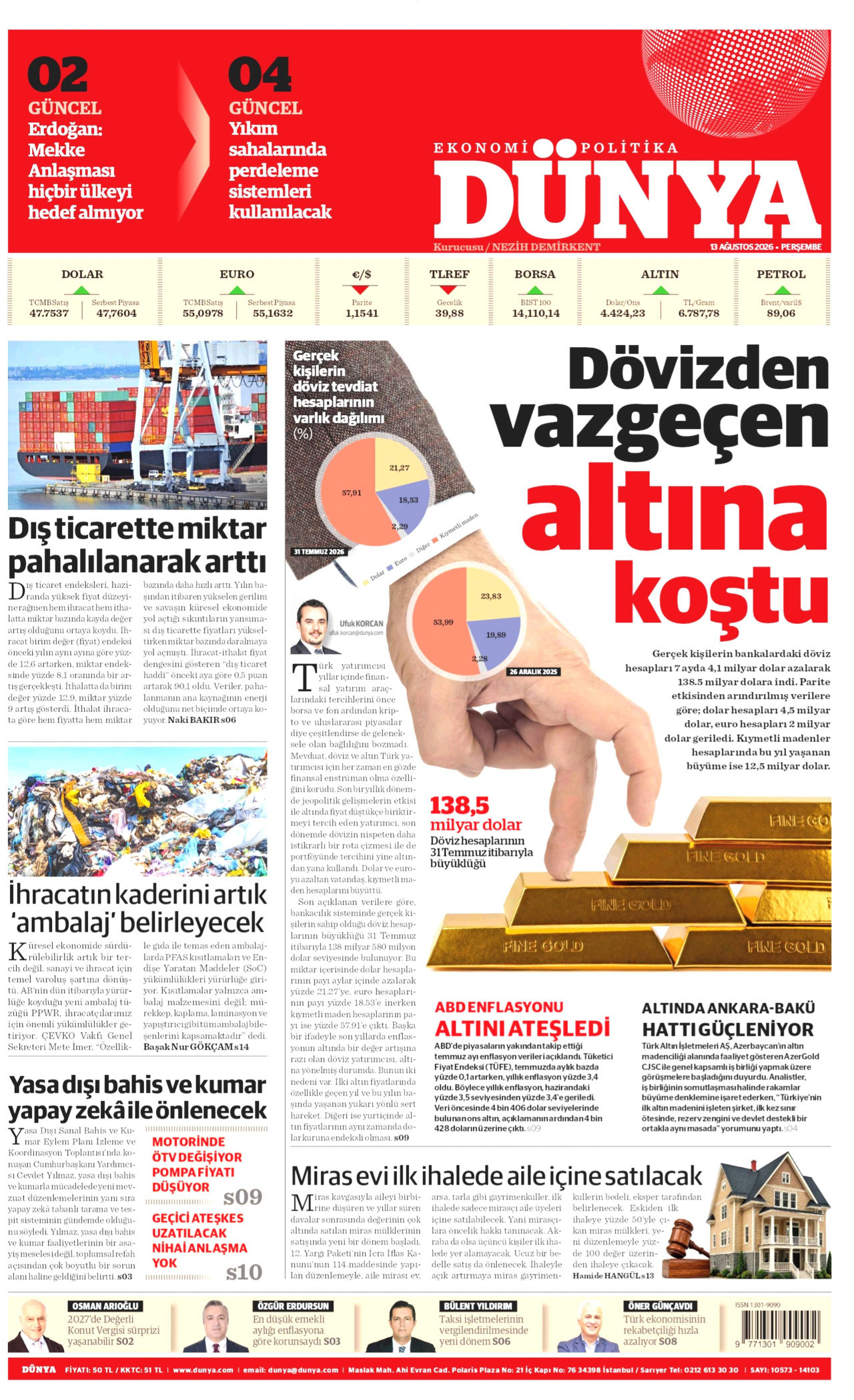 Gazeteler bugün ne yazdı? (13 Ağustos) - 2. fotoğraf