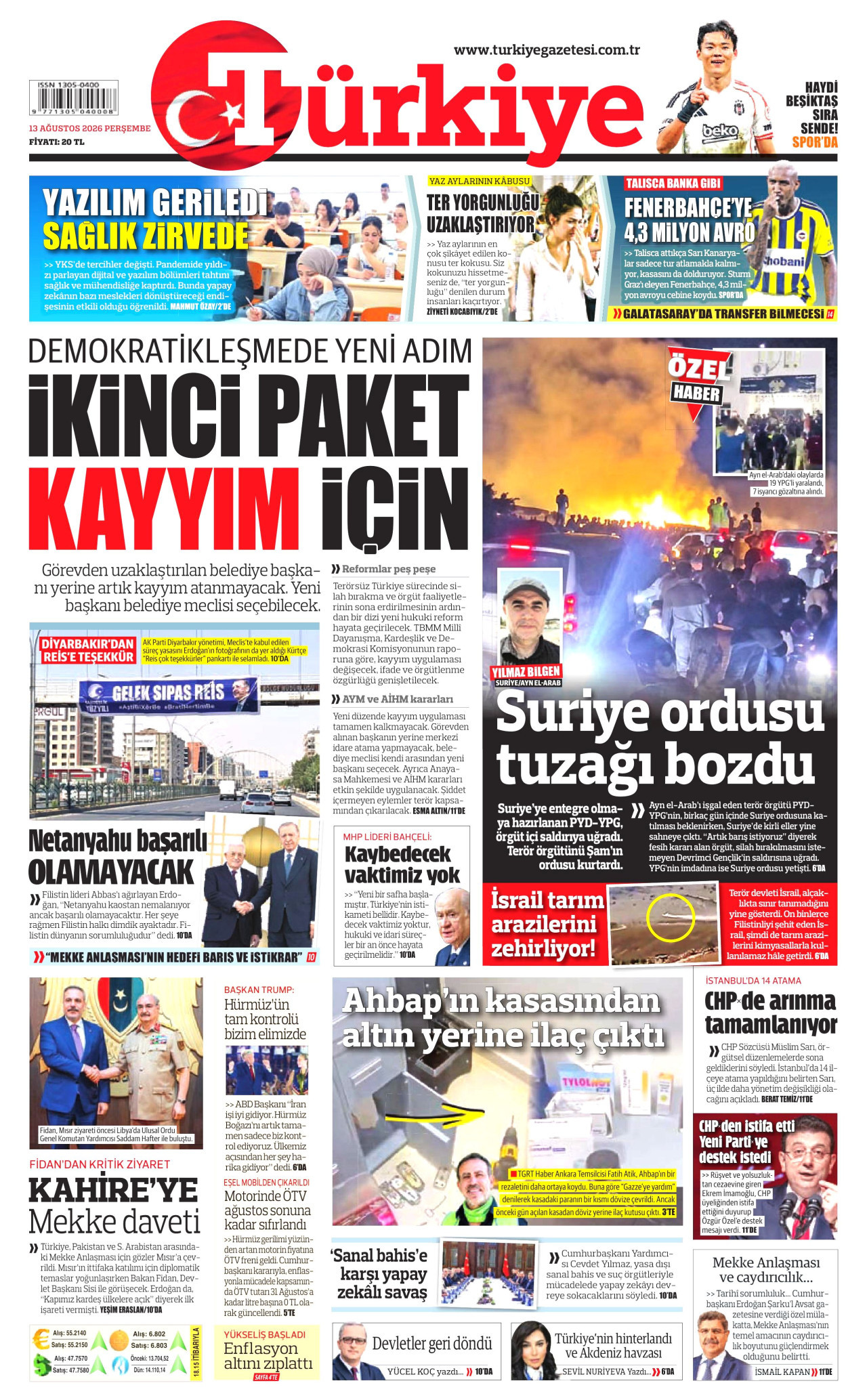 Gazeteler bugün ne yazdı? (13 Ağustos) - 7. fotoğraf