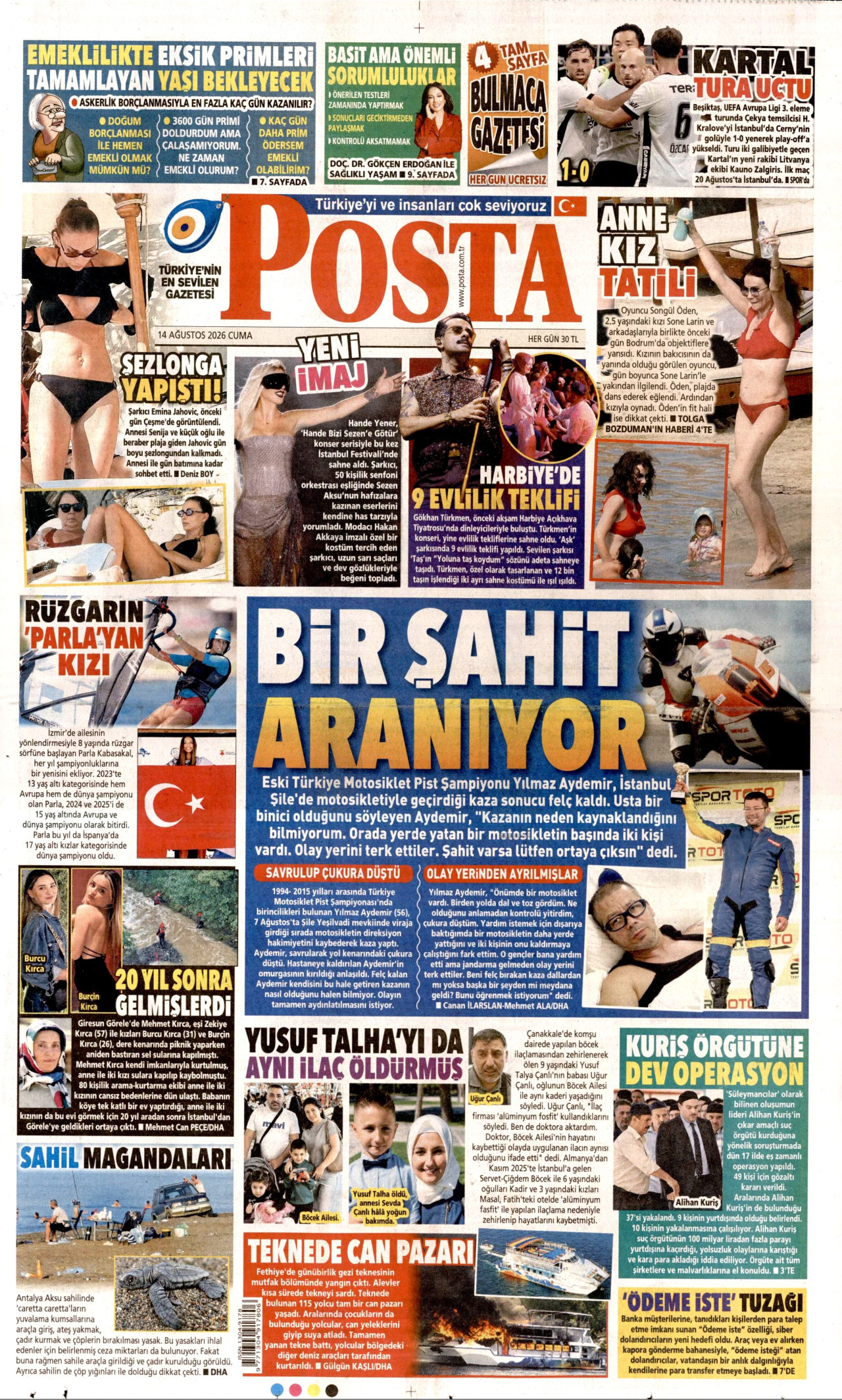 Gazeteler bugün ne yazdı? (14 Ağustos) - 10. fotoğraf
