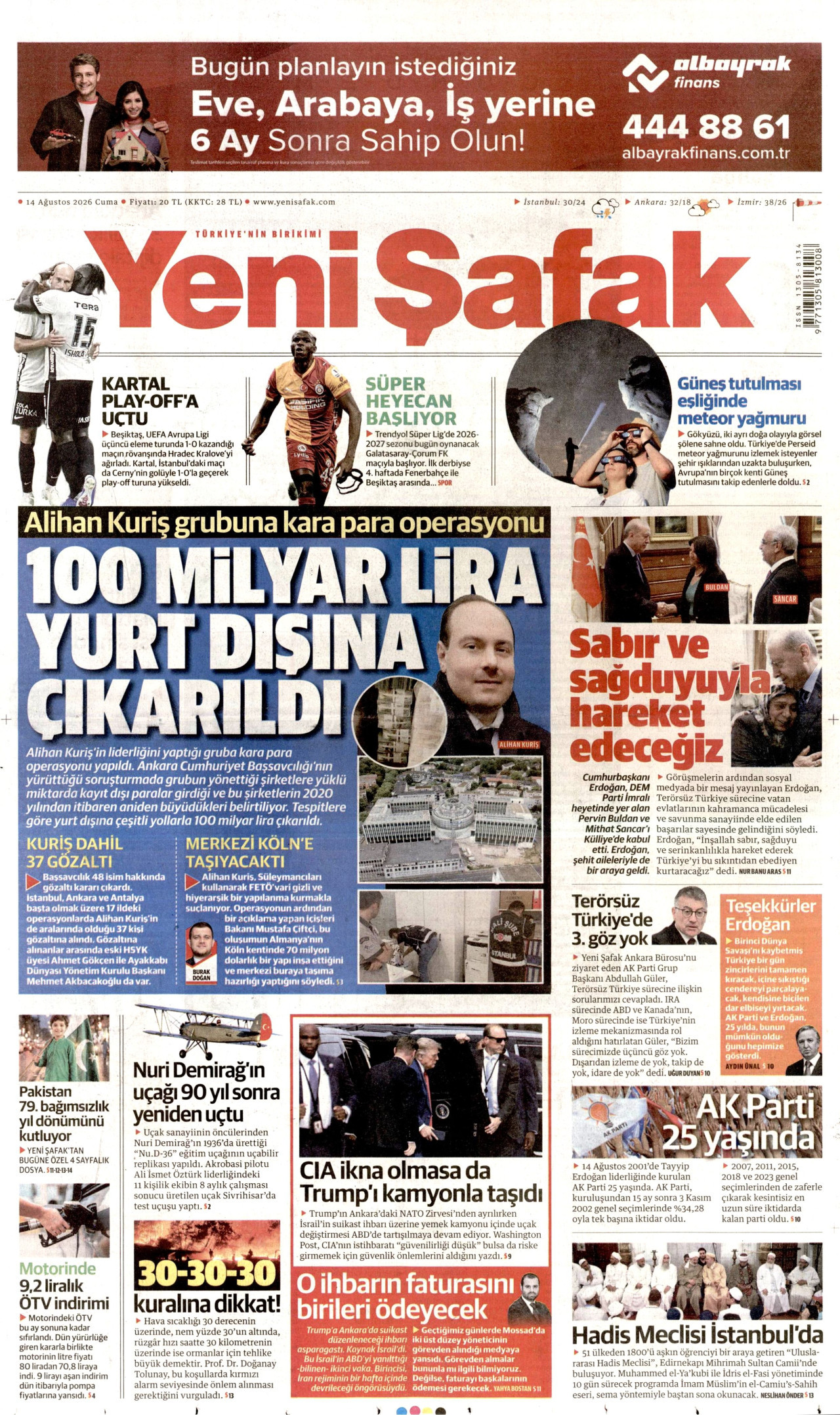 Gazeteler bugün ne yazdı? (14 Ağustos) - 11. fotoğraf