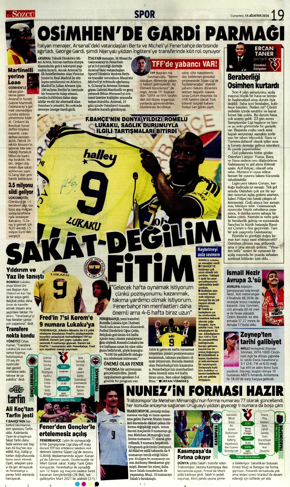 Okan Buruk: Hazır değiliz | Spor manşetleri - 21. fotoğraf