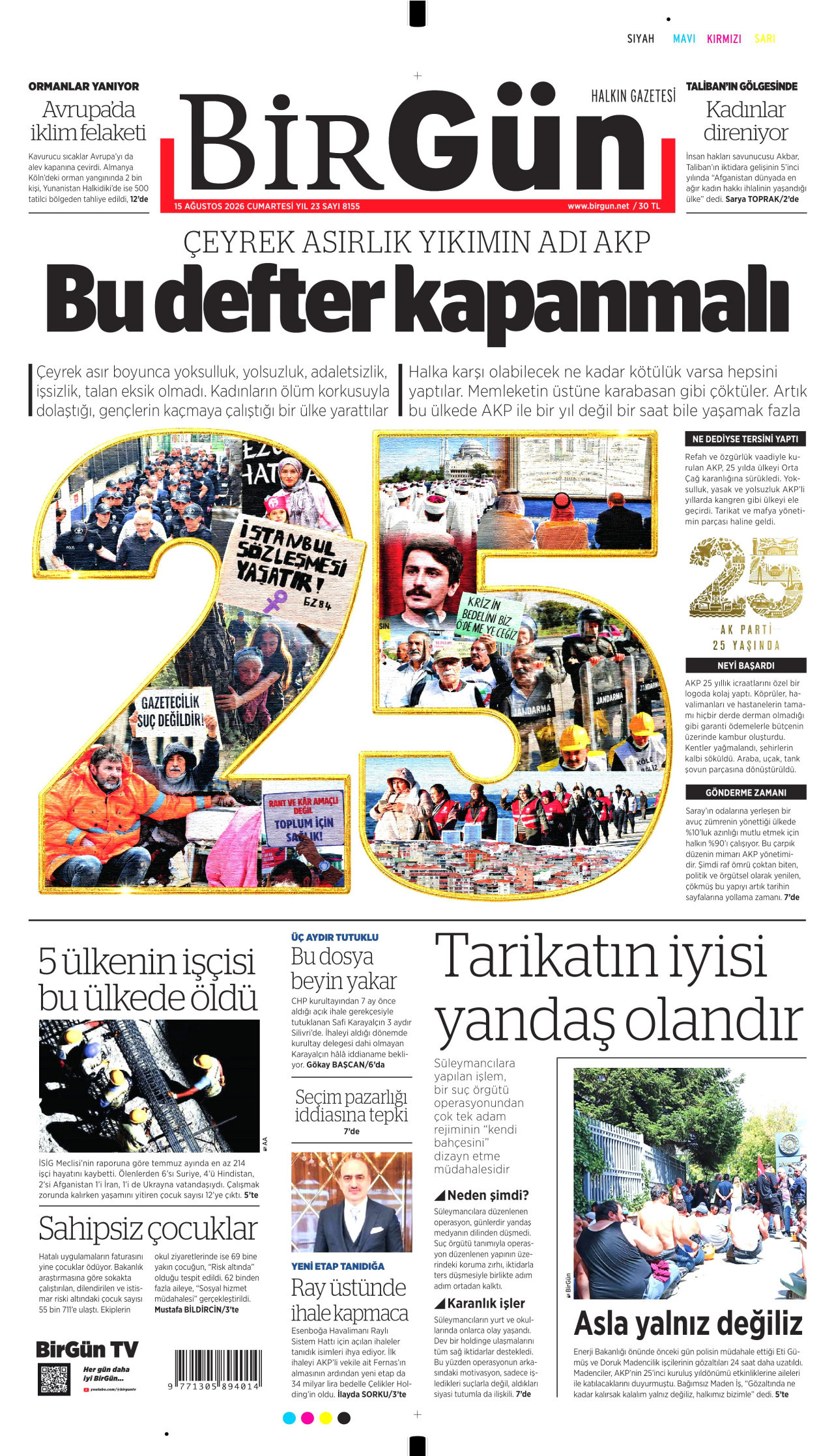 Gazeteler bugün ne yazdı? (15 Ağustos) - 11. fotoğraf