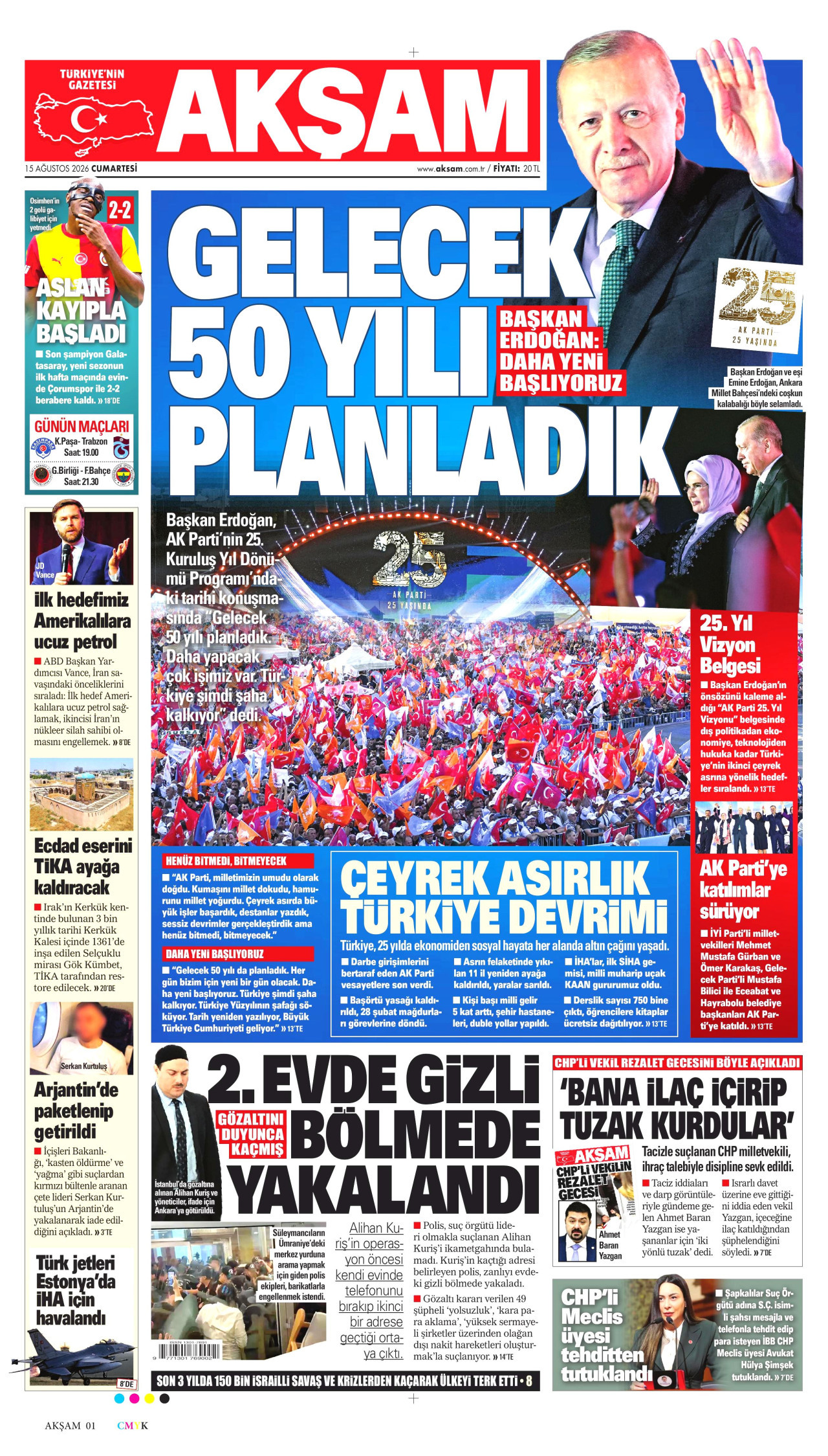 Gazeteler bugün ne yazdı? (15 Ağustos) - 6. fotoğraf
