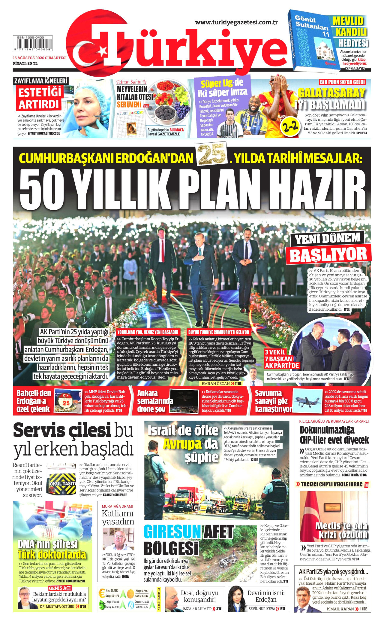 Gazeteler bugün ne yazdı? (15 Ağustos) - 8. fotoğraf