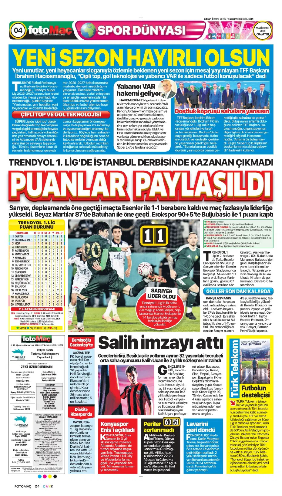 Okan Buruk: Hazır değiliz | Spor manşetleri - 22. fotoğraf