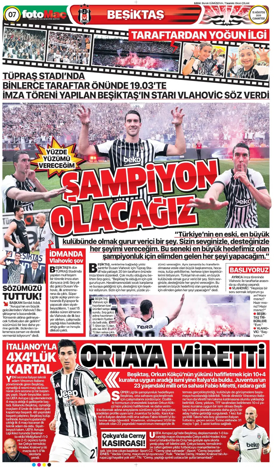 Okan Buruk: Hazır değiliz | Spor manşetleri - 23. fotoğraf