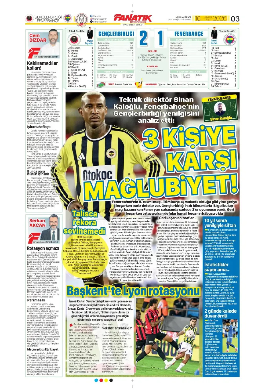 Fenerbahçe de modaya uydu | Spor manşetleri - 3. fotoğraf