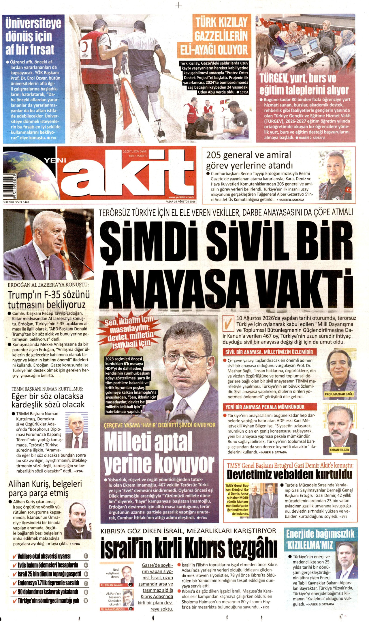 Gazeteler bugün ne yazdı? (16 Ağustos) - 10. fotoğraf
