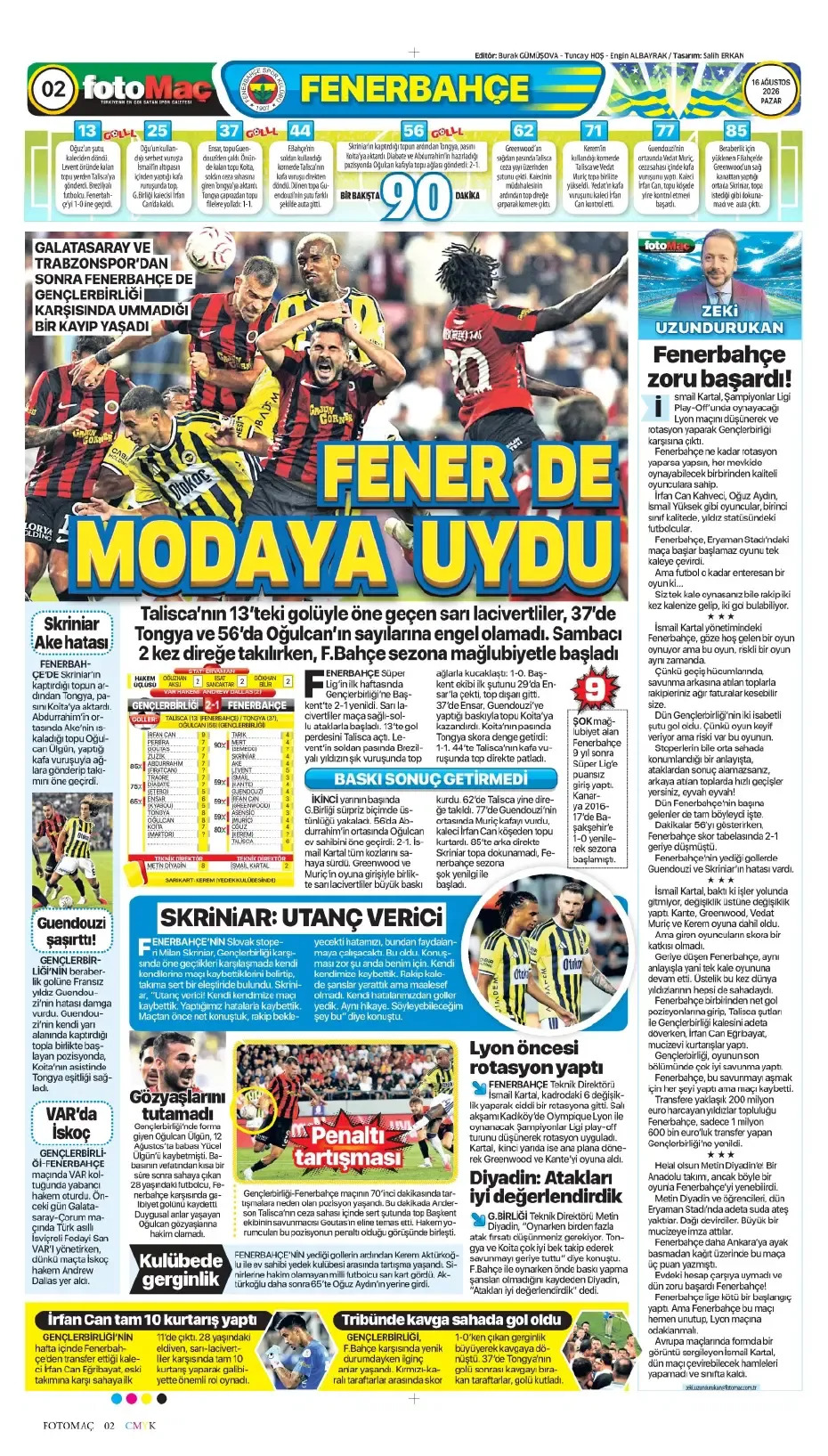 Fenerbahçe de modaya uydu | Spor manşetleri - 16. fotoğraf