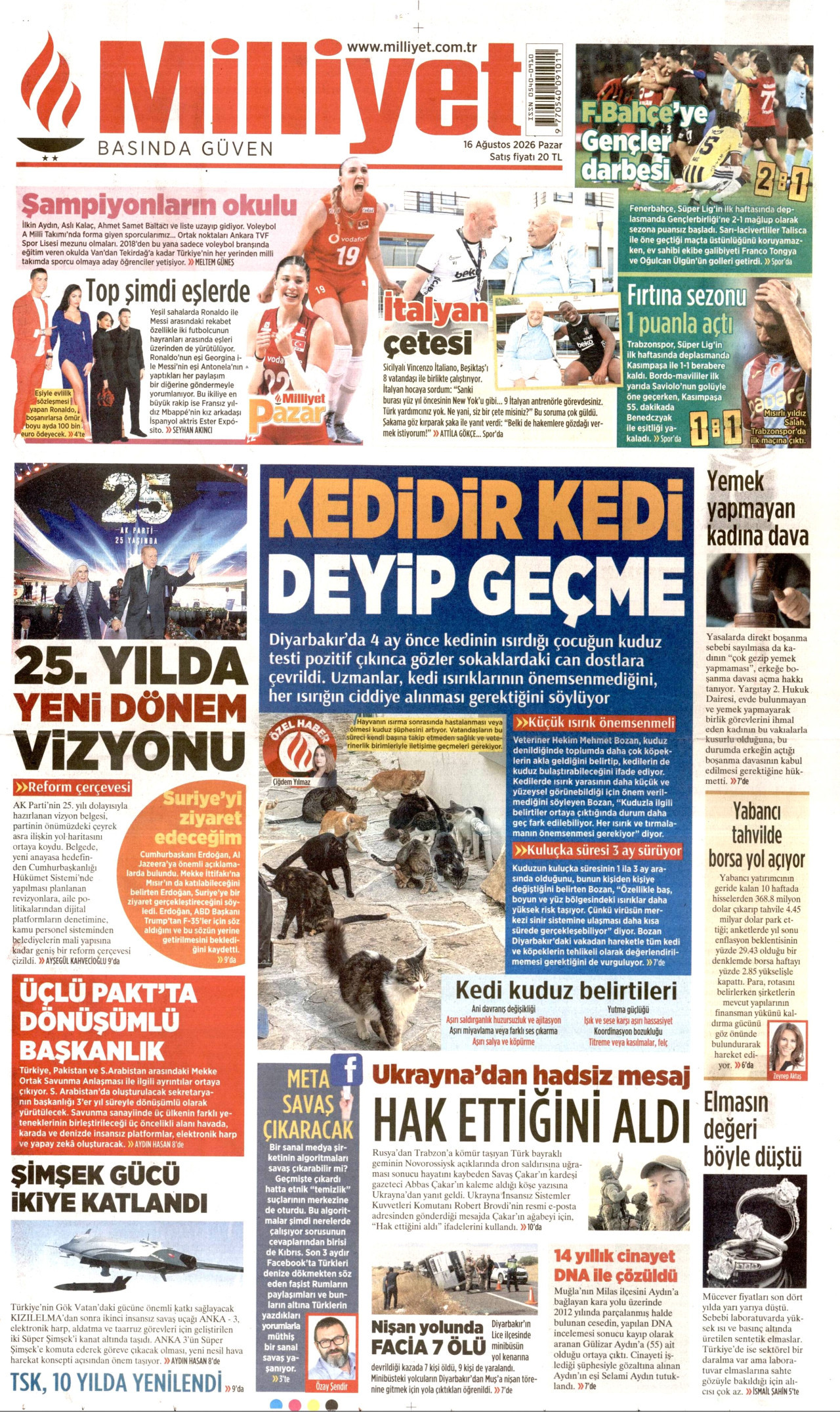 Gazeteler bugün ne yazdı? (16 Ağustos) - 12. fotoğraf