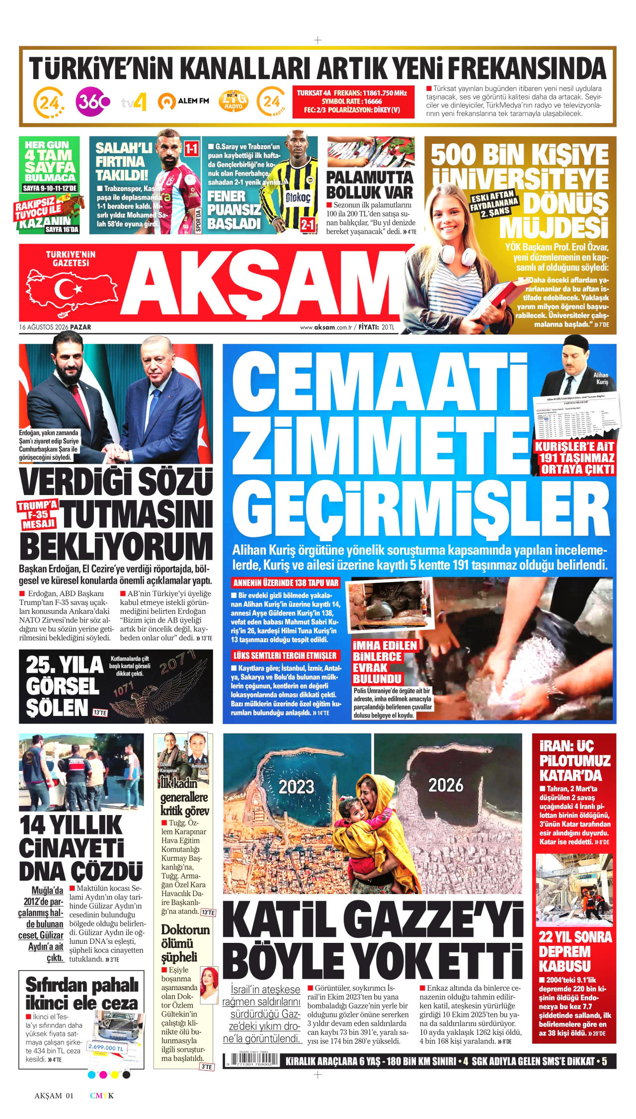 Gazeteler bugün ne yazdı? (16 Ağustos) - 11. fotoğraf
