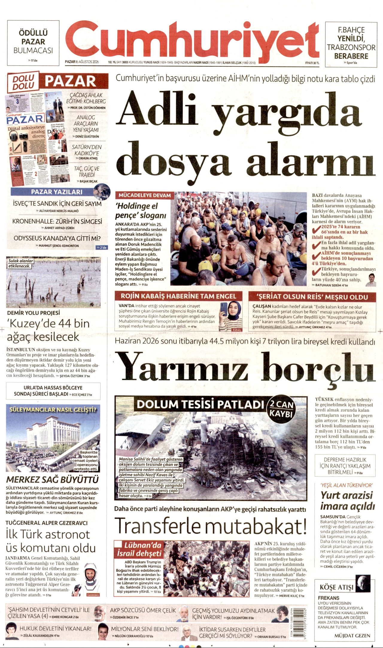 Gazeteler bugün ne yazdı? (16 Ağustos) - 5. fotoğraf