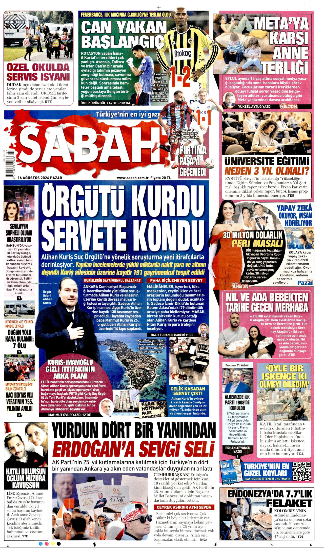 Gazeteler bugün ne yazdı? (16 Ağustos) - 2. fotoğraf
