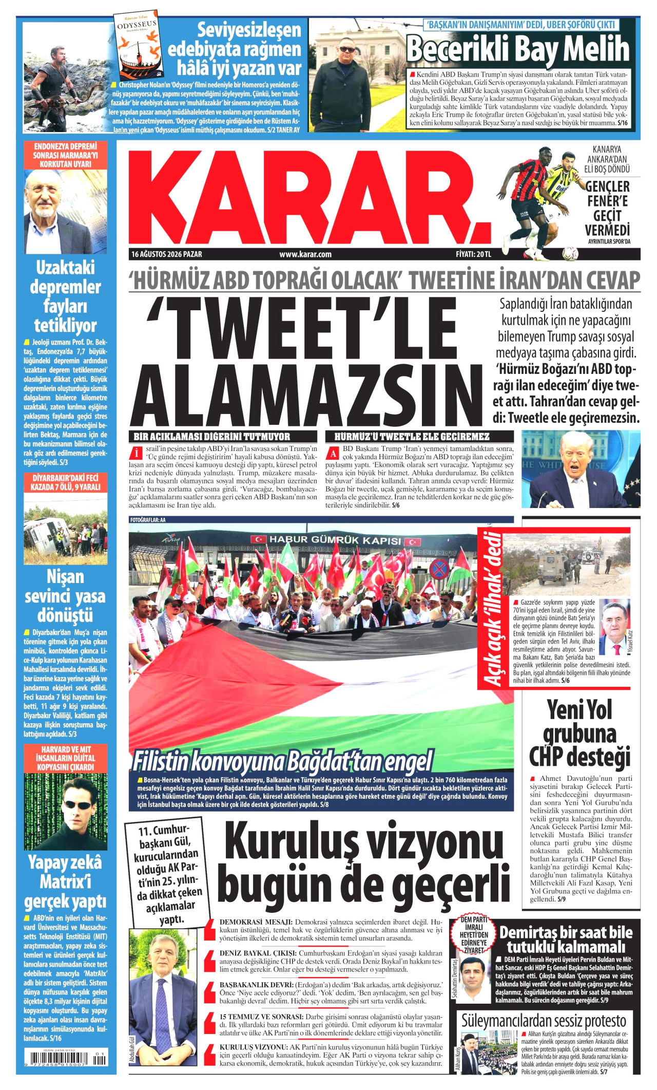 Gazeteler bugün ne yazdı? (16 Ağustos) - 9. fotoğraf