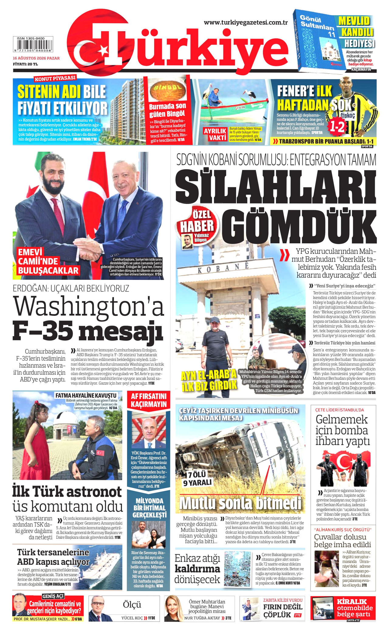 Gazeteler bugün ne yazdı? (16 Ağustos) - 7. fotoğraf