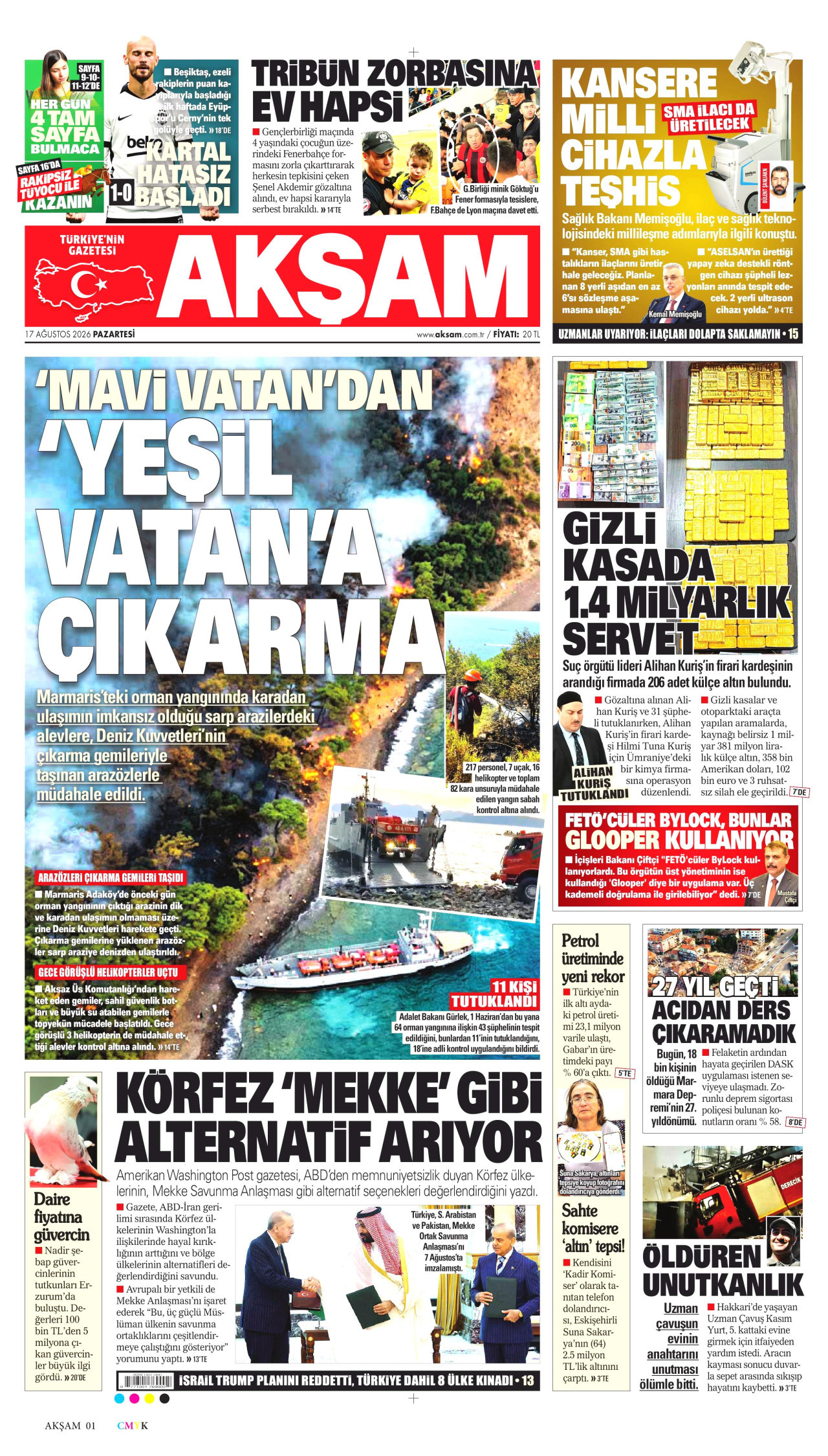 Gazeteler bugün ne yazdı? (17 Ağustos) - 9. fotoğraf